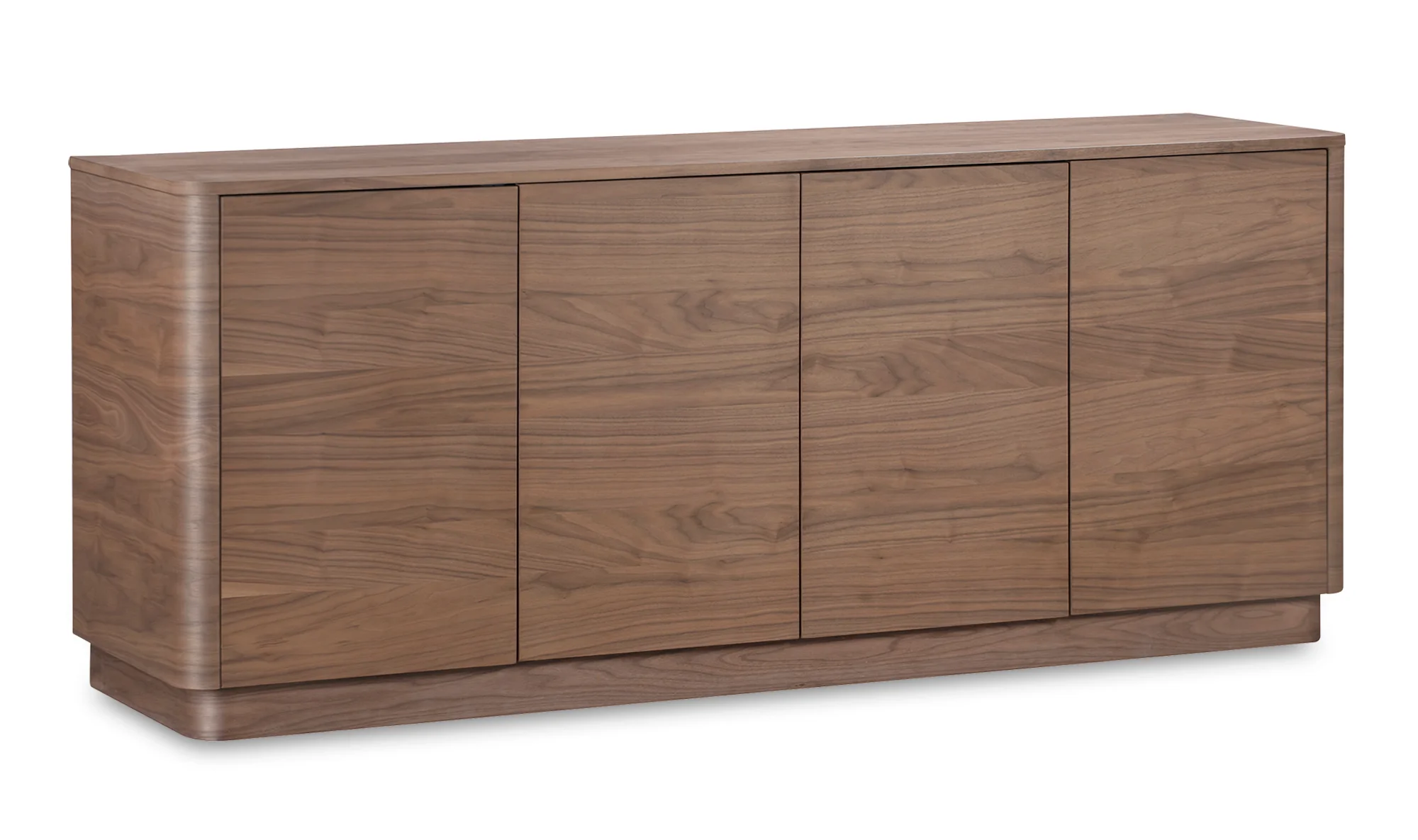 Round Off Sideboard Walnut Brown - Image 5