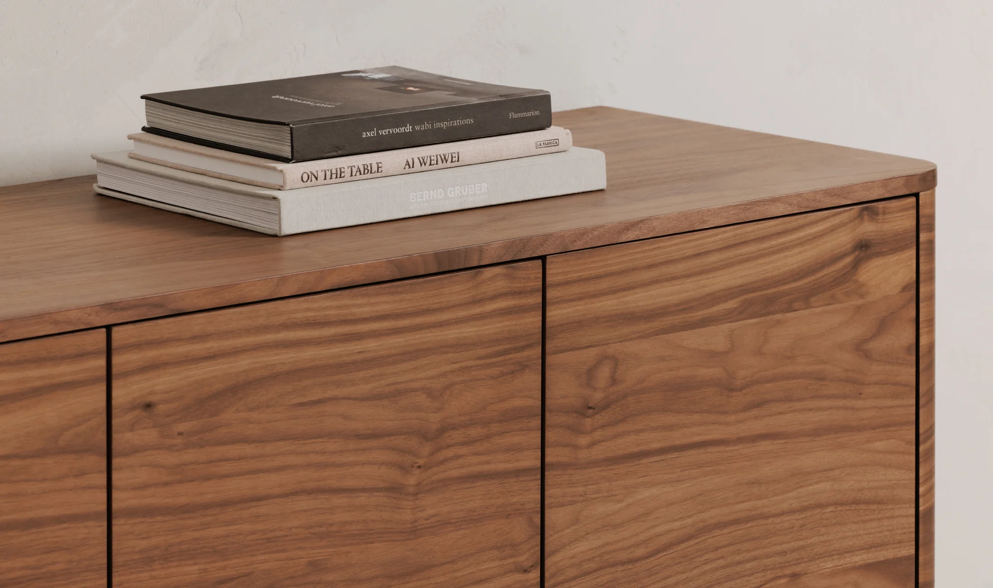Round Off Sideboard Walnut Brown - Image 9