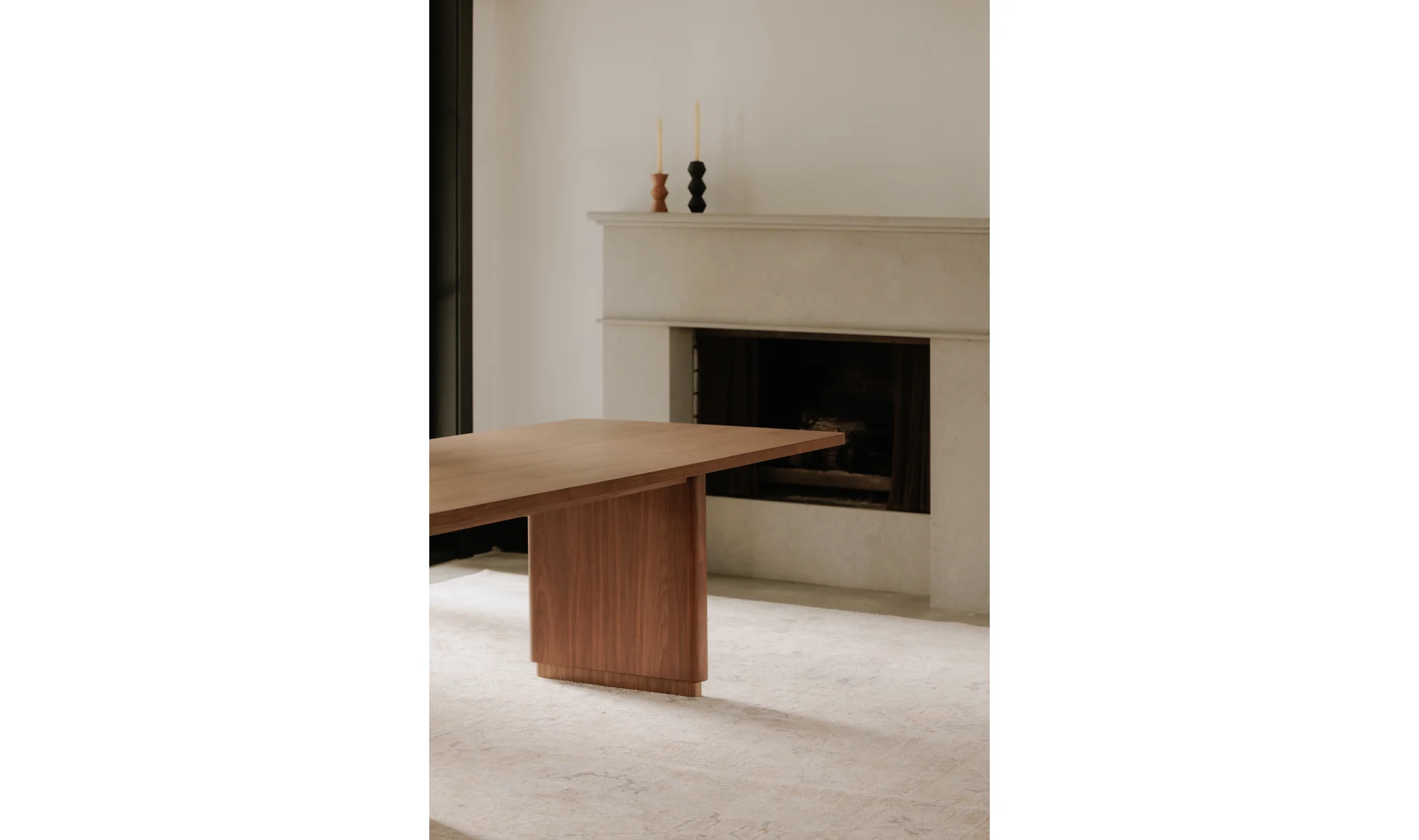 Round Off Small Dining Table Walnut Brown - Image 5