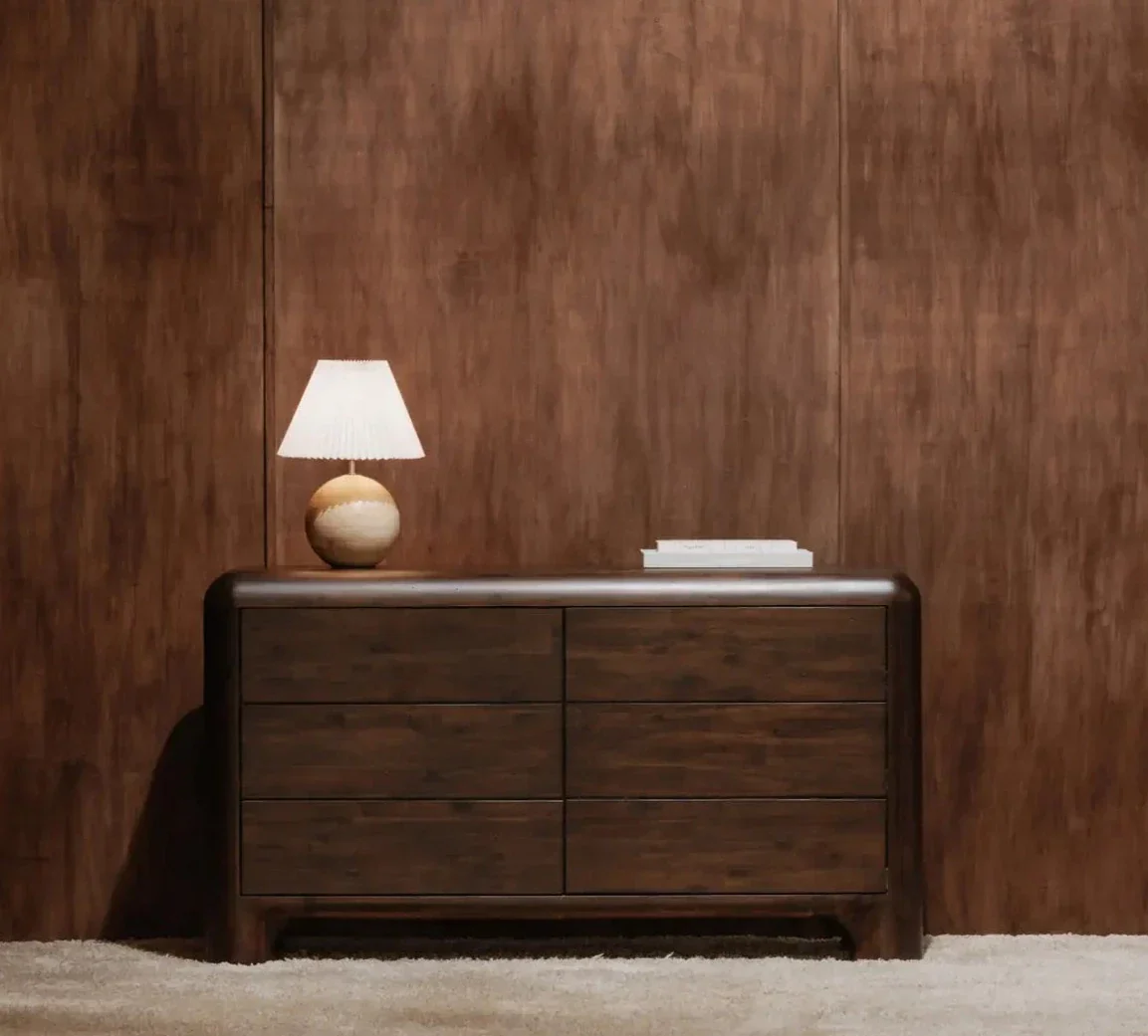 Rowan 6 Drawer Dresser Dark Brown - Image 2