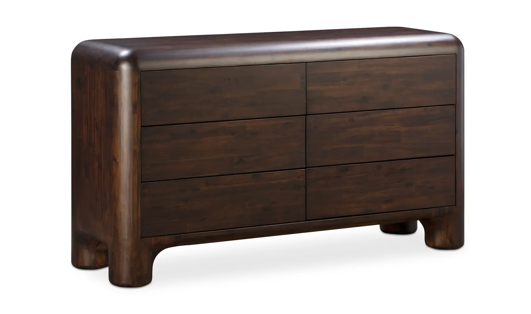 Rowan 6 Drawer Dresser Dark Brown - Image 3