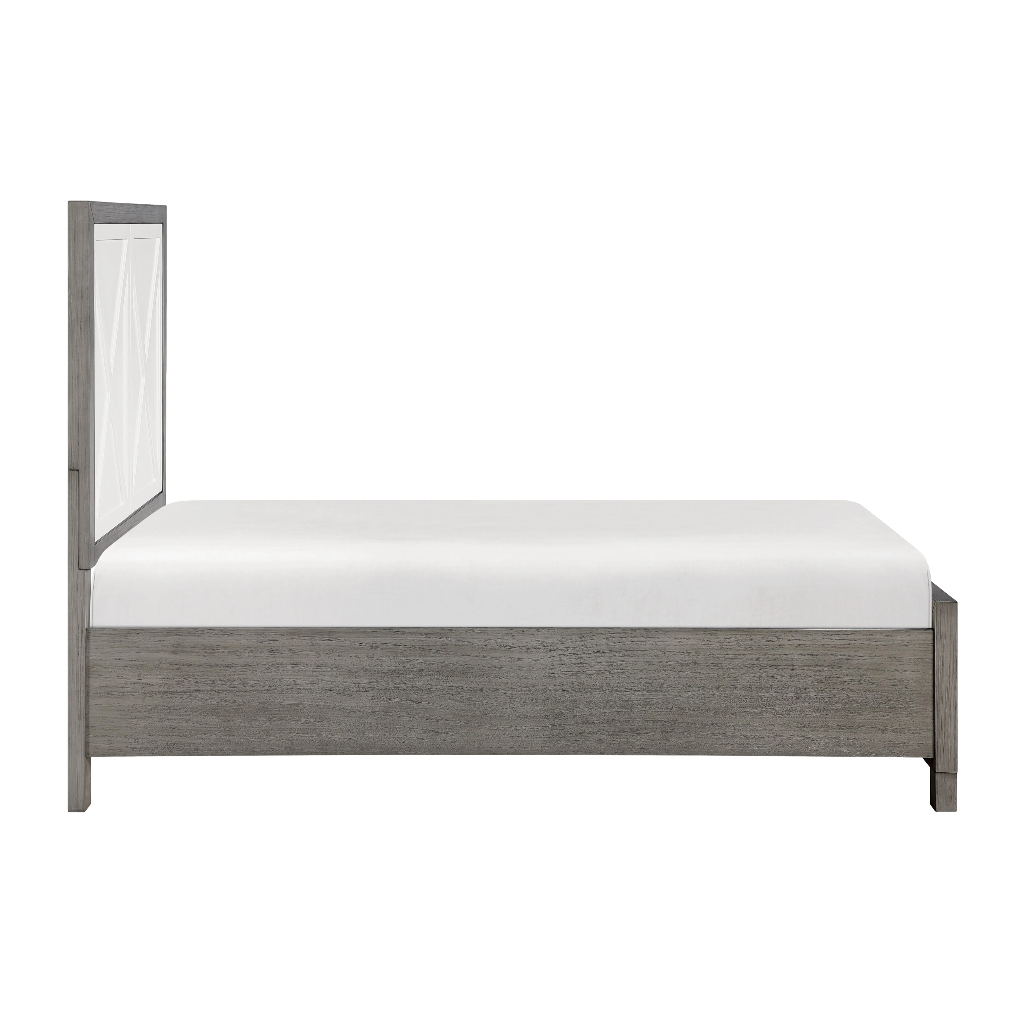Rowan Ivory/Gray Twin Footboard Storage Platform Bed - Image 6