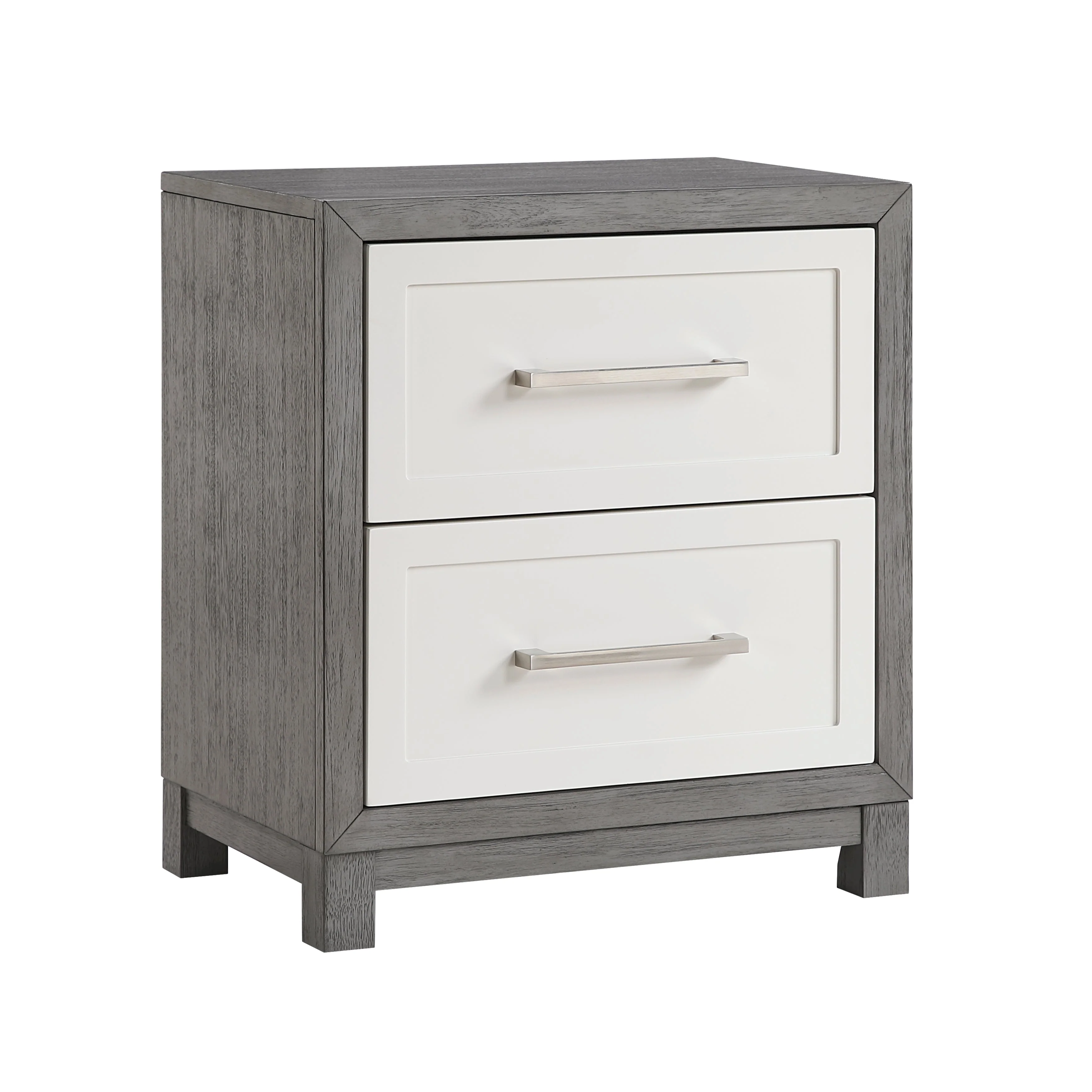 Rowan Ivory/Gray Youth Platform Bedroom Set with Footboard Storage - Image 24