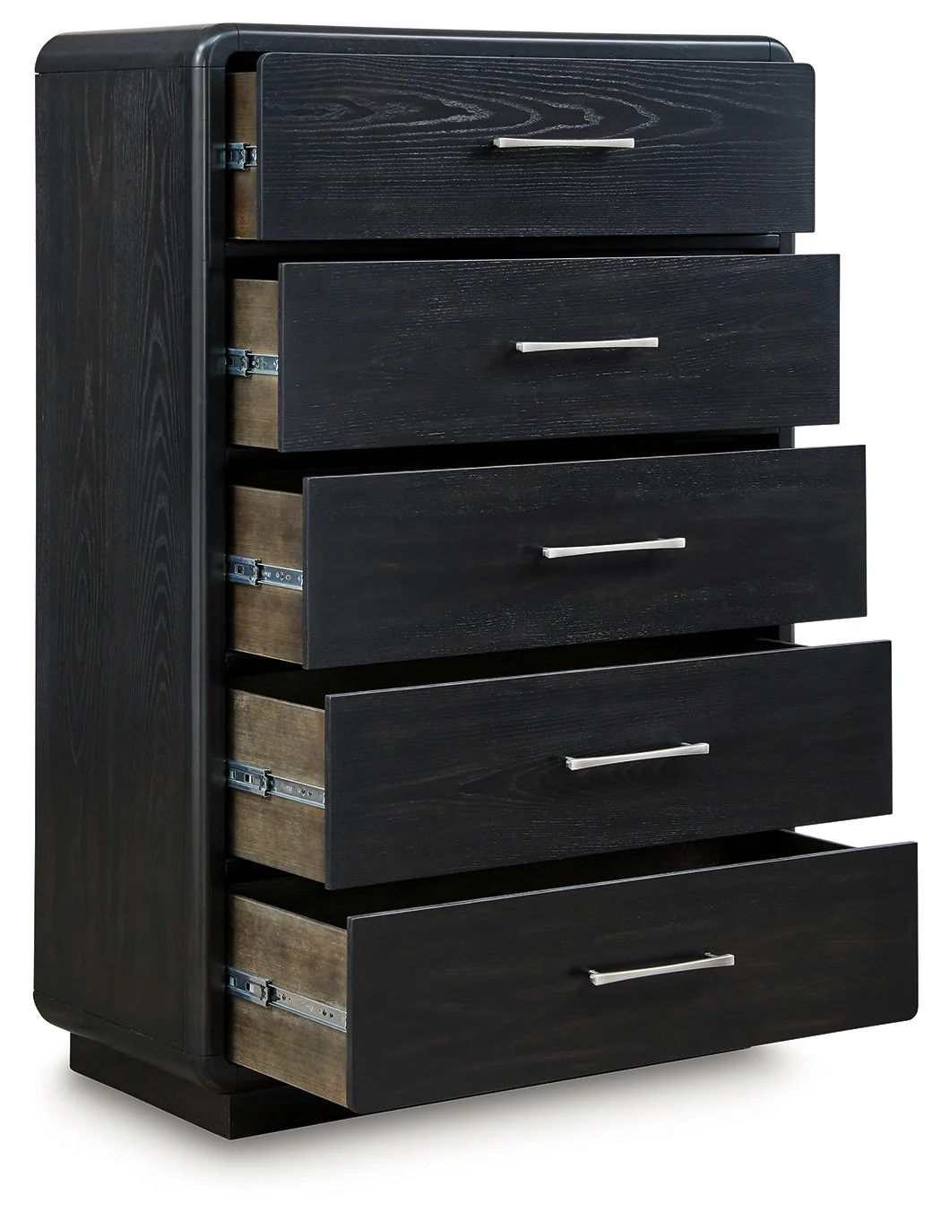 Rowanbeck Gray/Black Upholstered Panel Bedroom Set - Image 29