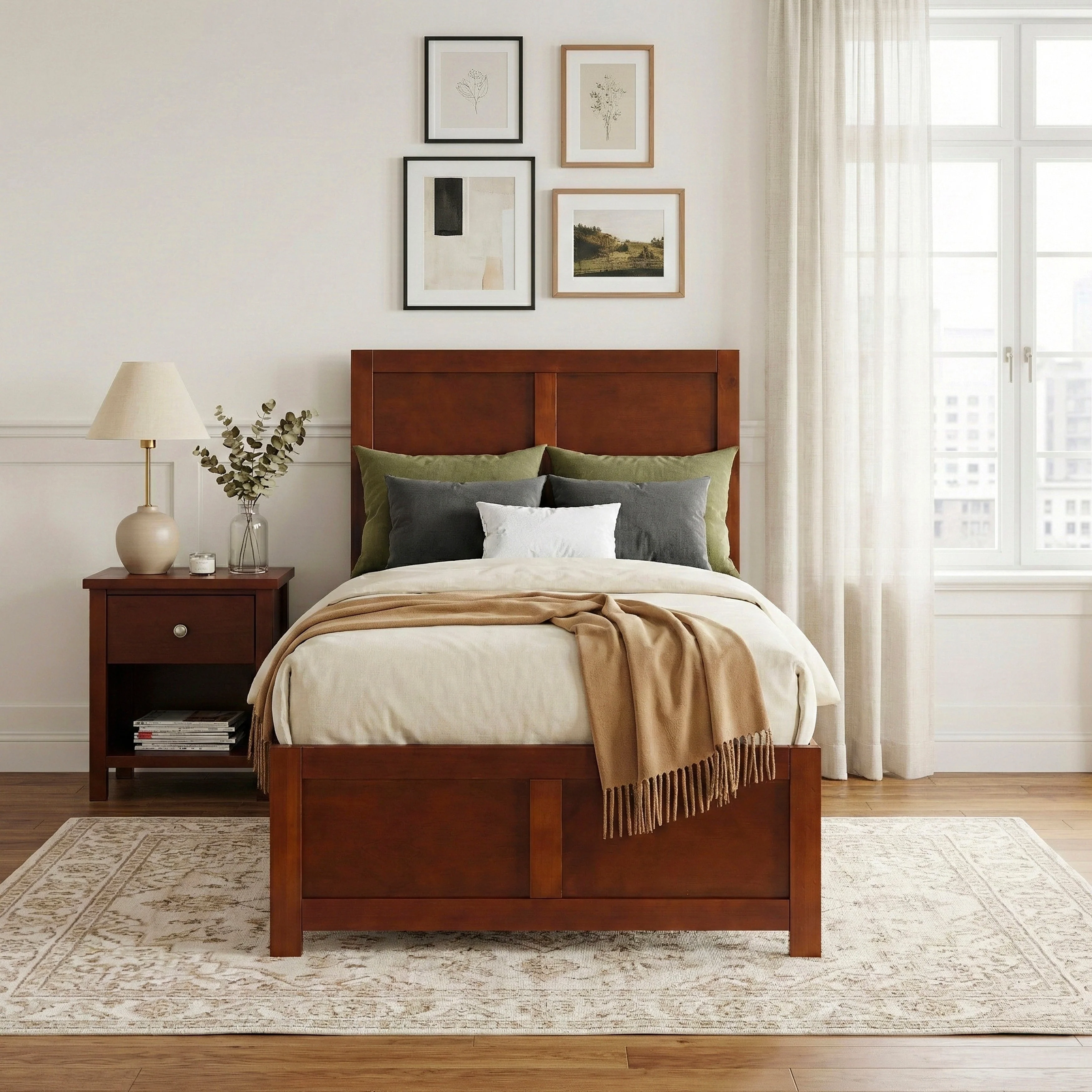 Rowe Dark Cherry Drawer Night Stand - Image 14
