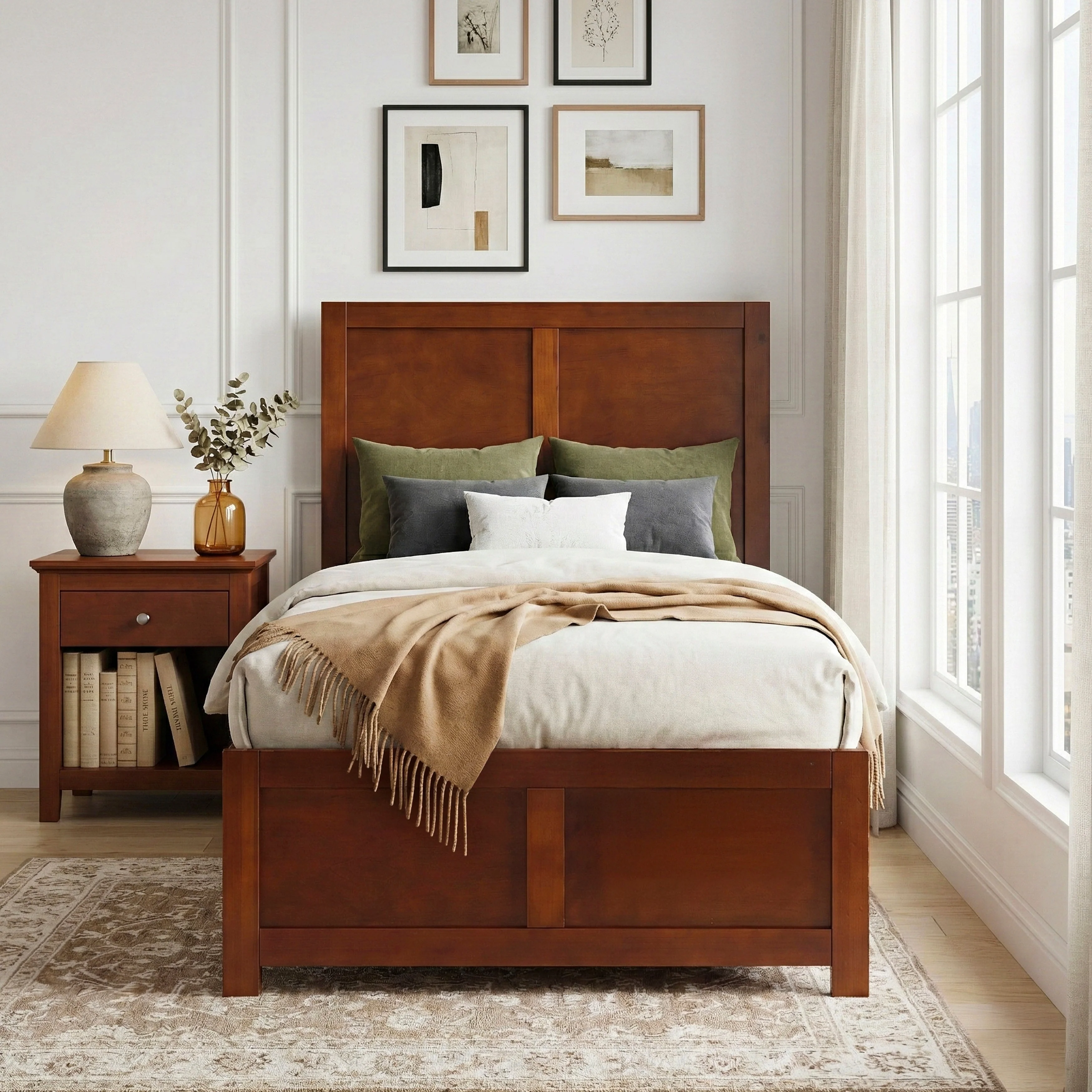 Rowe Dark Cherry Drawer Night Stand - Image 15