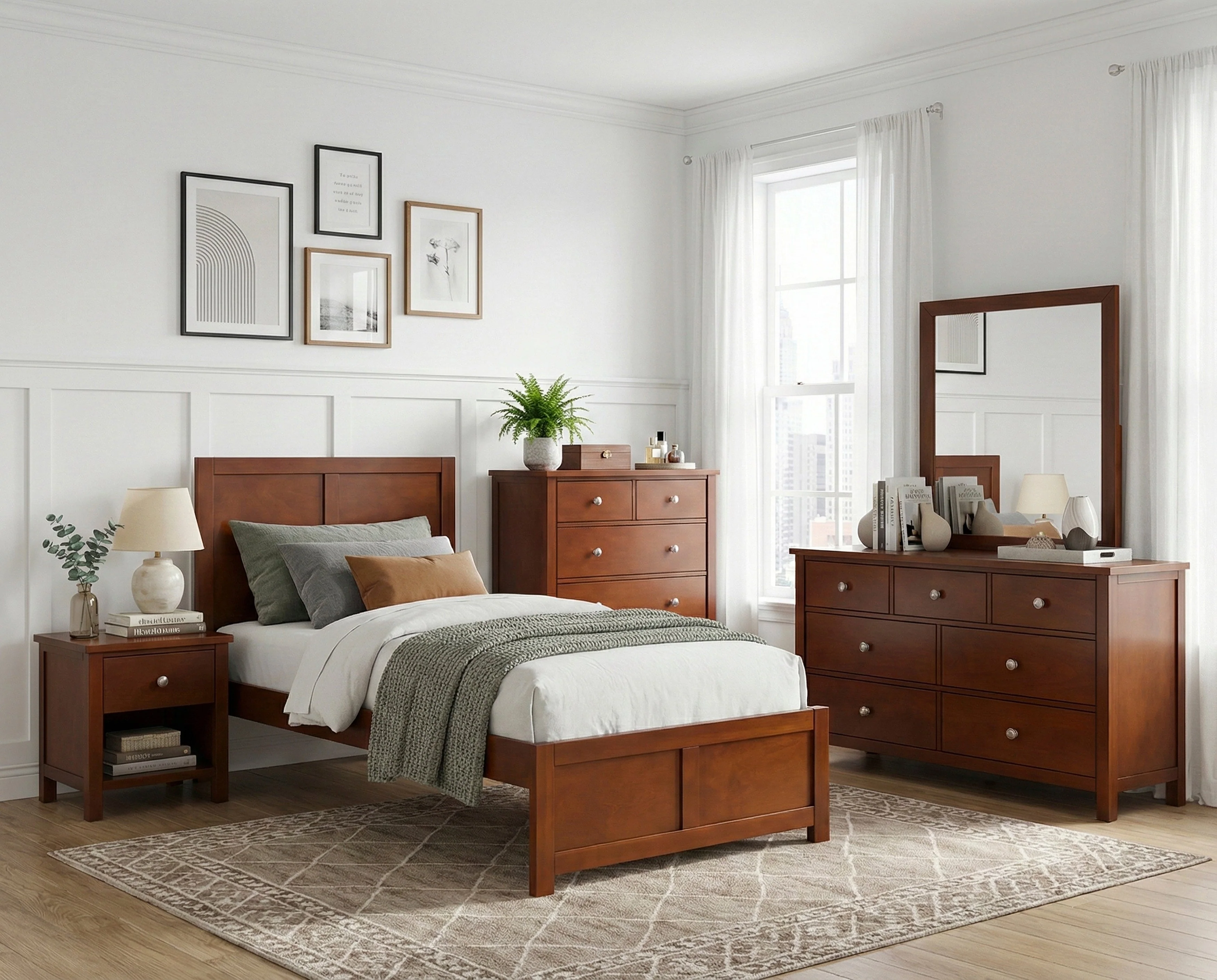 Rowe Dark Cherry Drawer Night Stand - Image 16