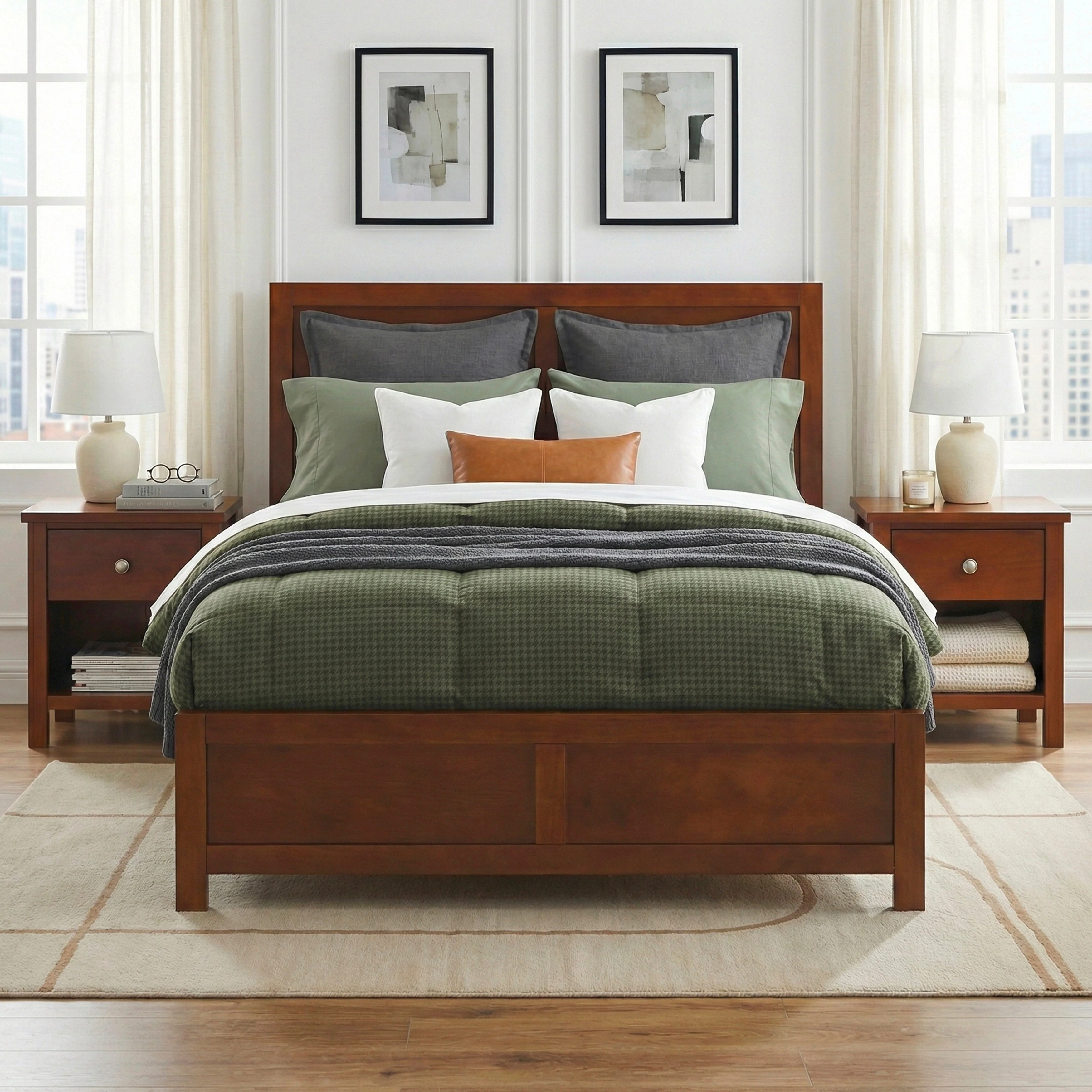Rowe Dark Cherry Drawer Night Stand - Image 19