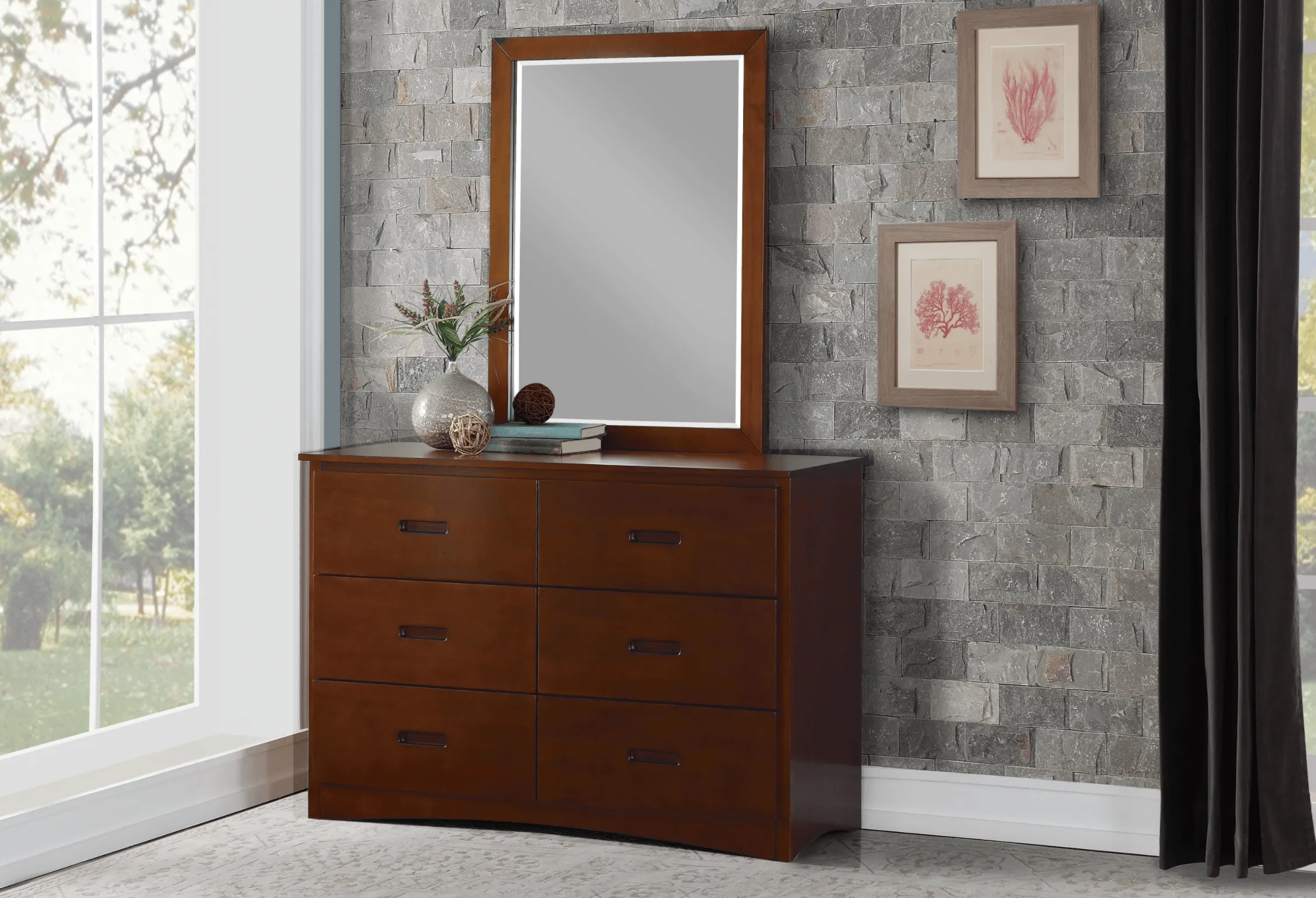 Rowe Dark Cherry Dresser - Image 2