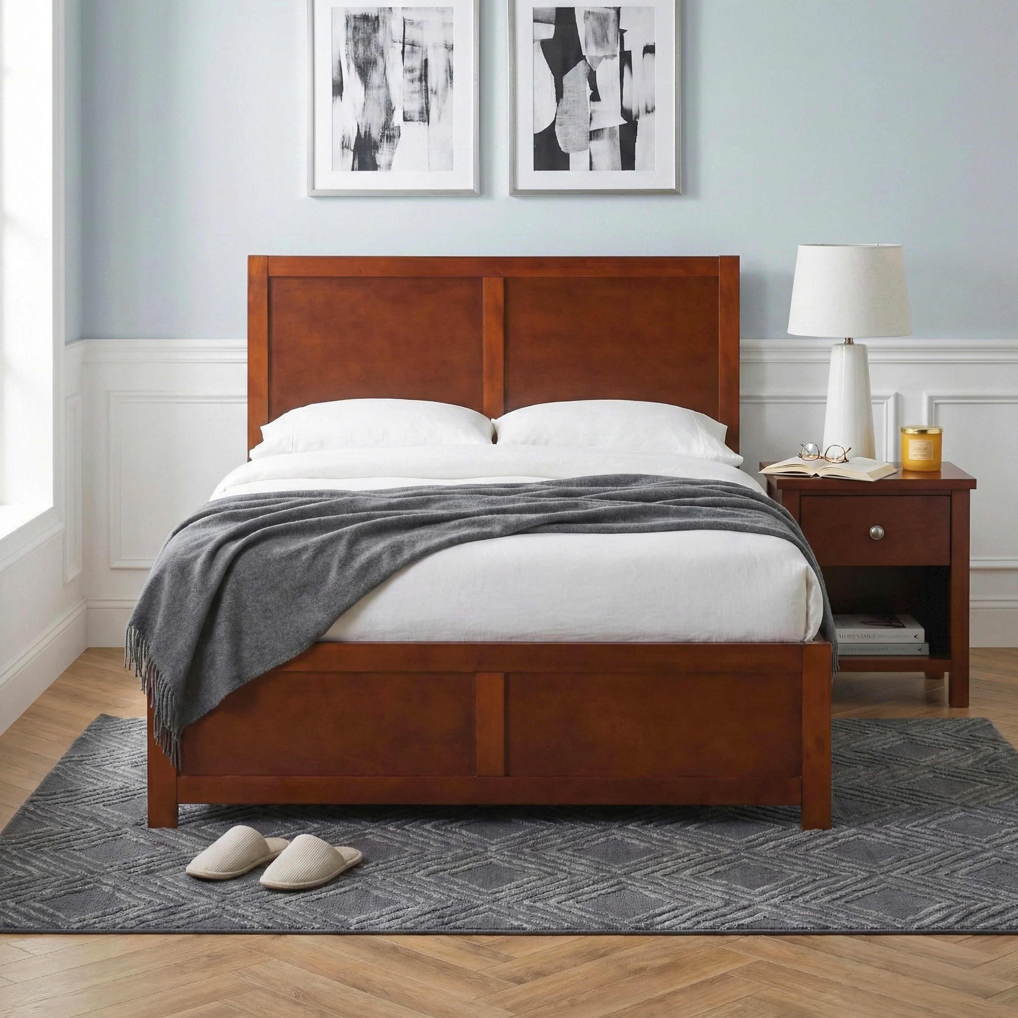 Rowe Dark Cherry Full Platform Bed - Image 35