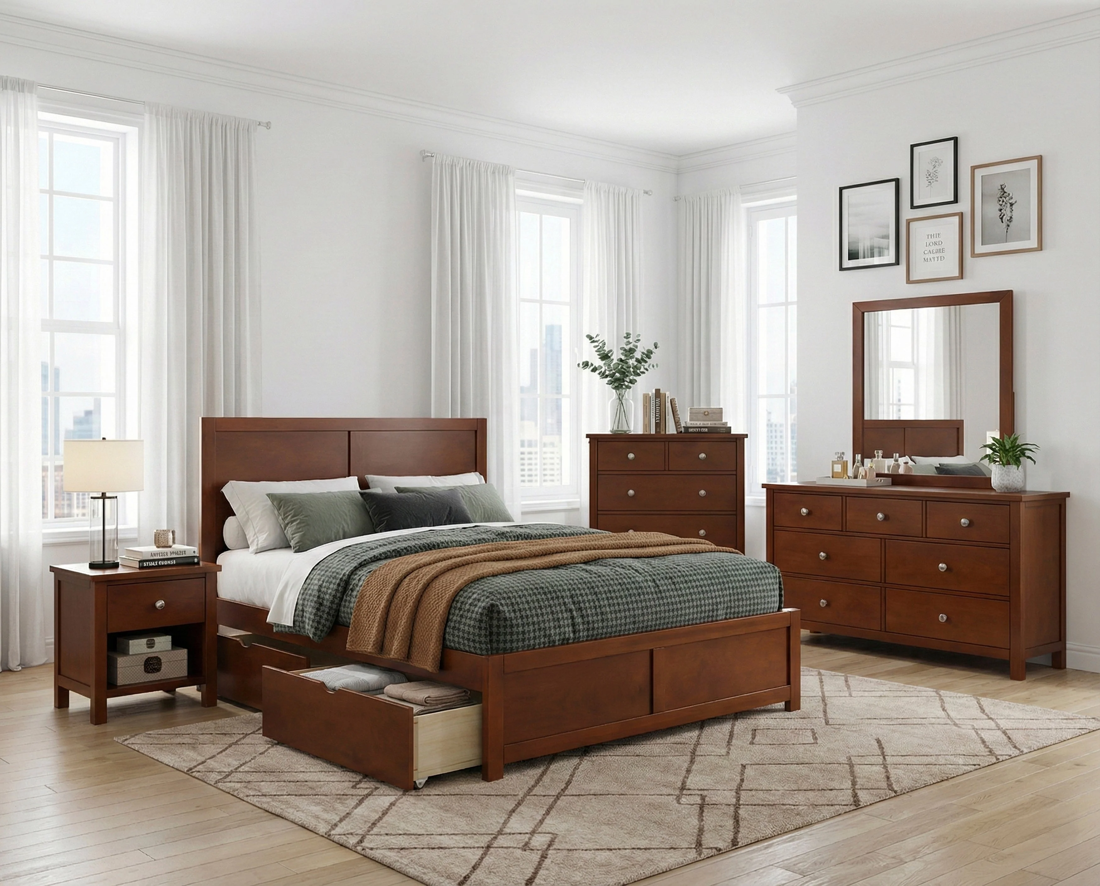 Rowe Dark Cherry Mirror - Image 20
