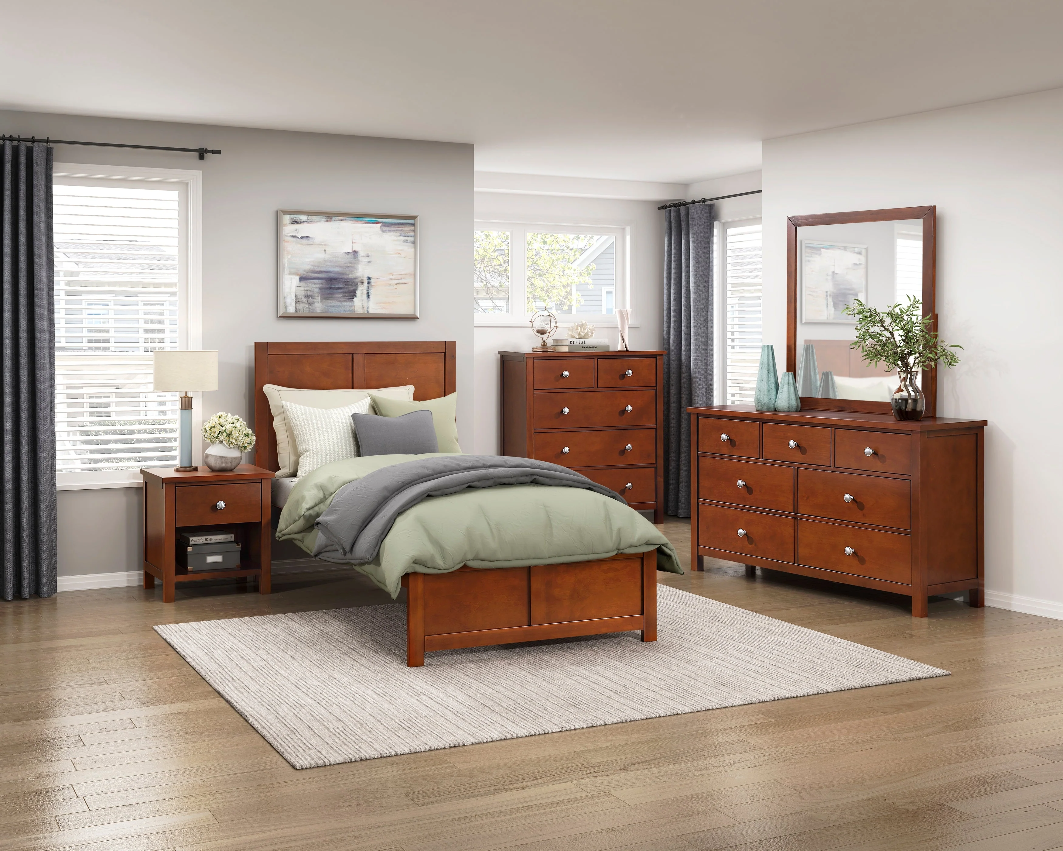 Rowe Dark Cherry Mirror - Image 3