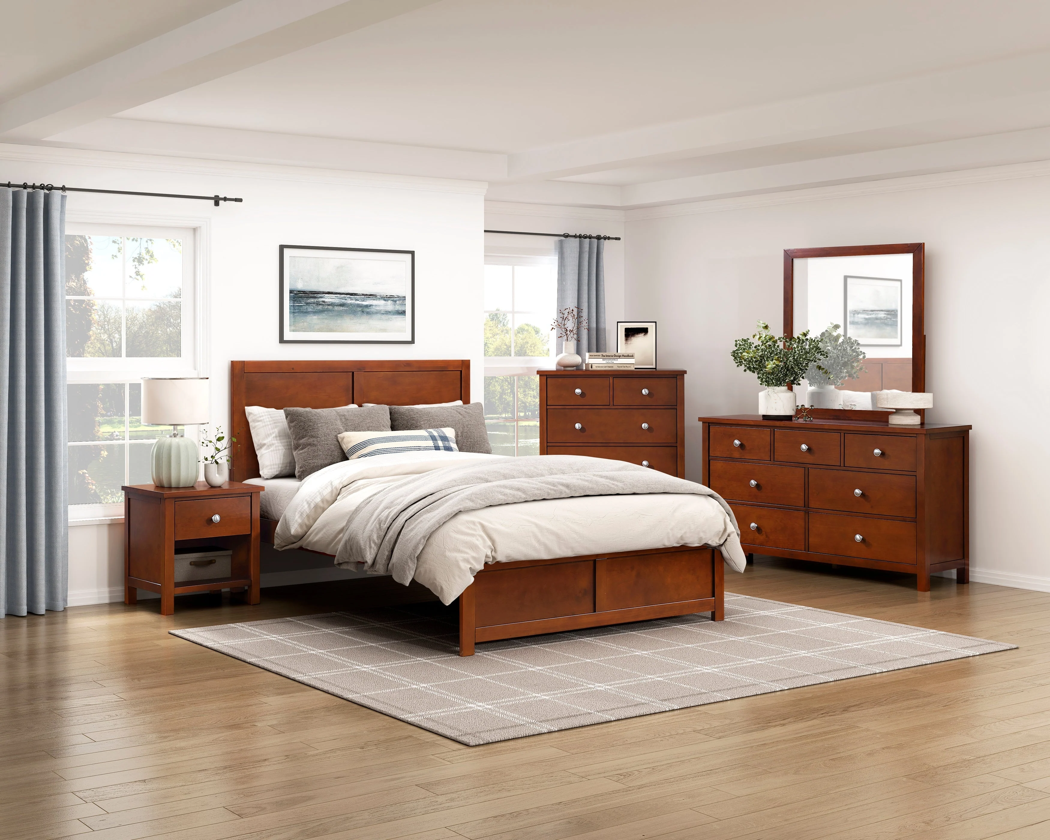 Rowe Dark Cherry Mirror - Image 6