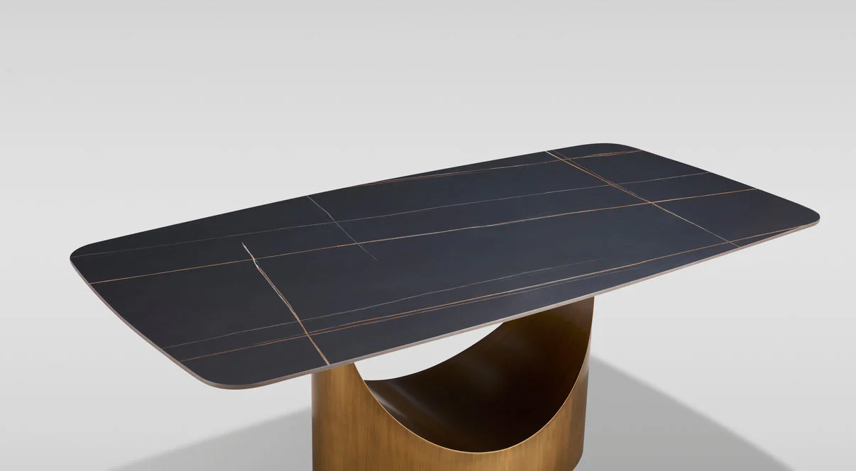 Roxy (Black/Bronze) Dining Room Set - Image 9