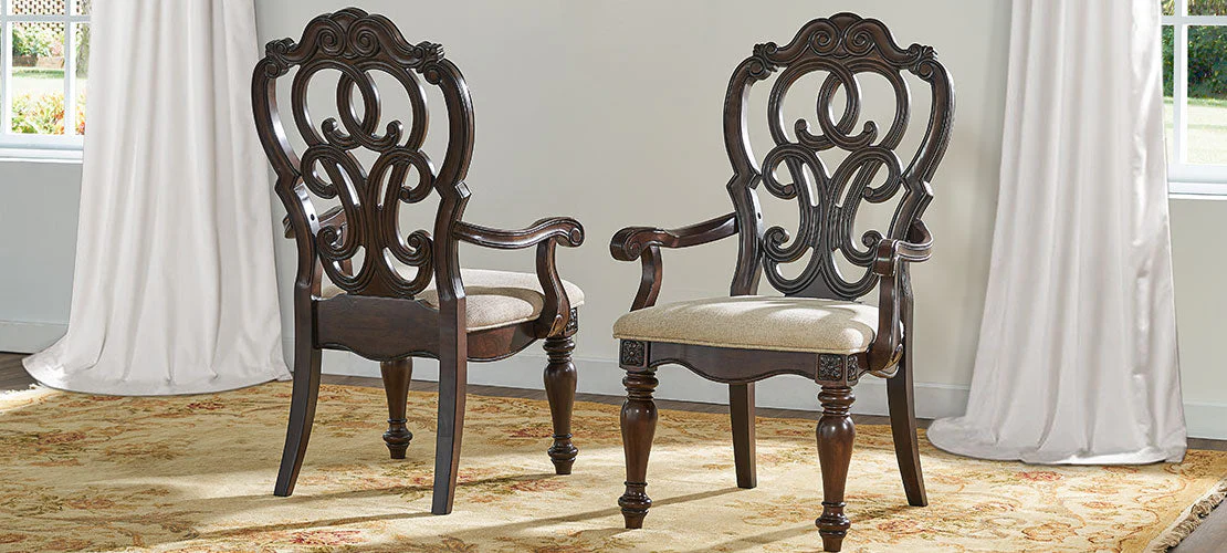 Royale Brown Pecan Dining Room Set - Image 5