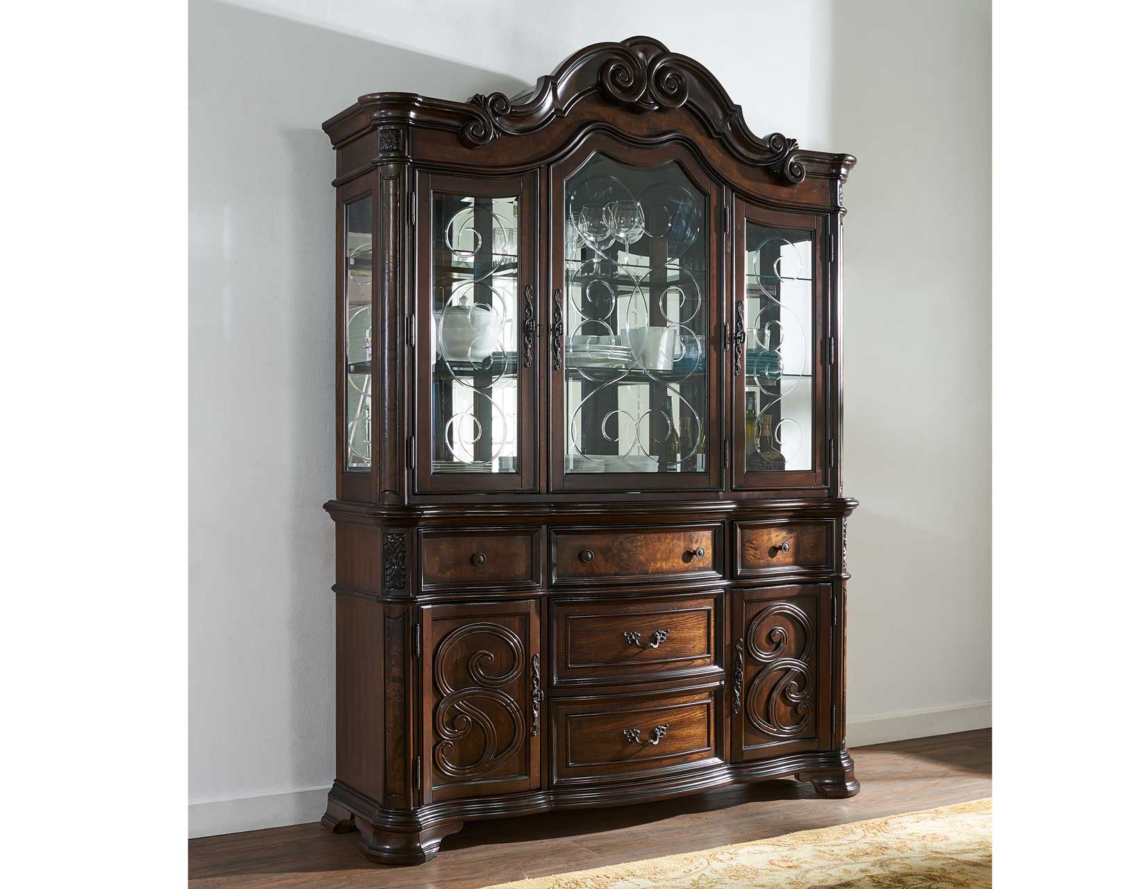 Royale Brown Pecan Dining Room Set - Image 7
