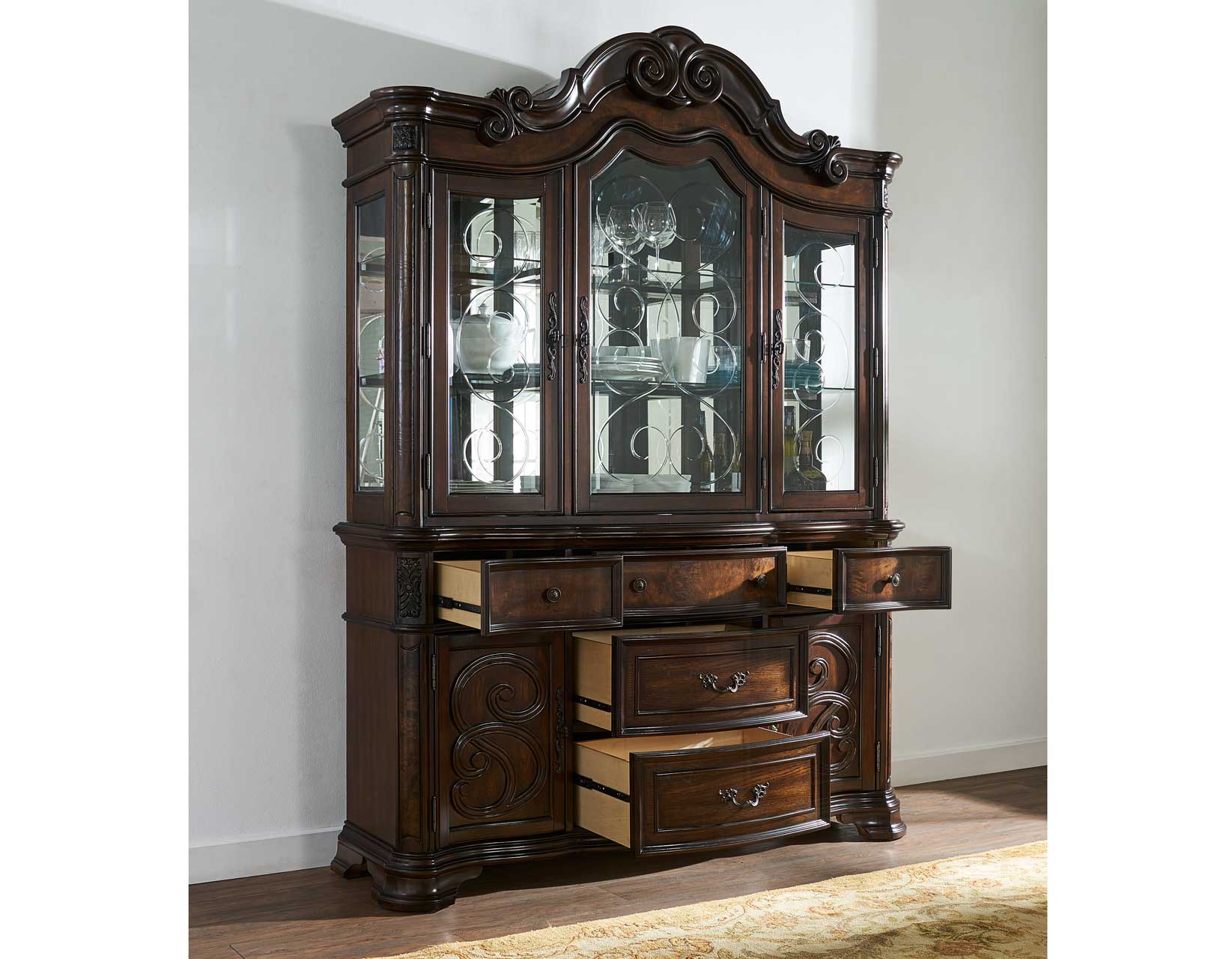 Royale Brown Pecan Dining Room Set - Image 8