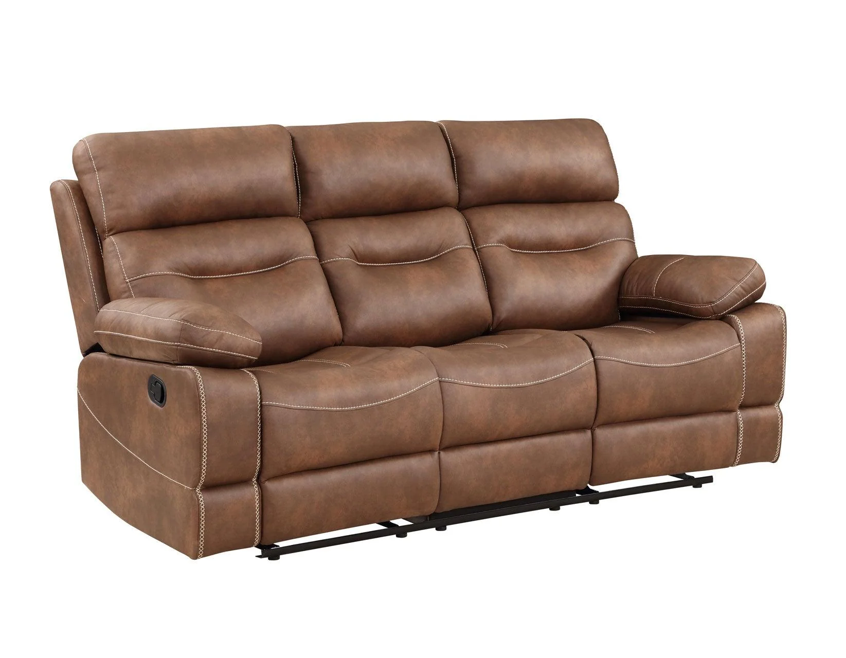 Rudger 3-Piece Brown Manual Motion Reclining Set - Image 6