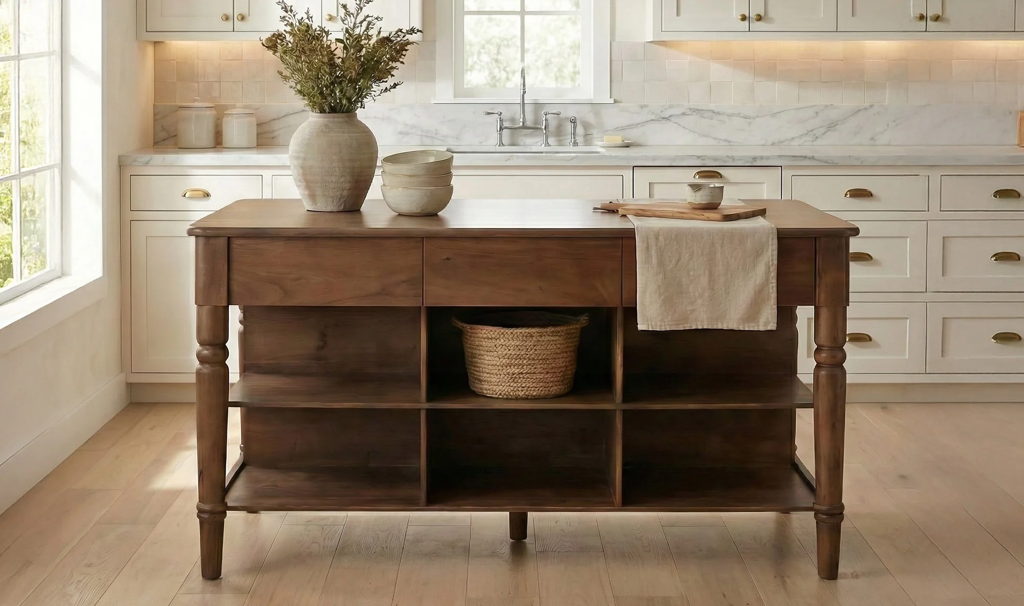 Russet Kitchen Island Brown - Image 6