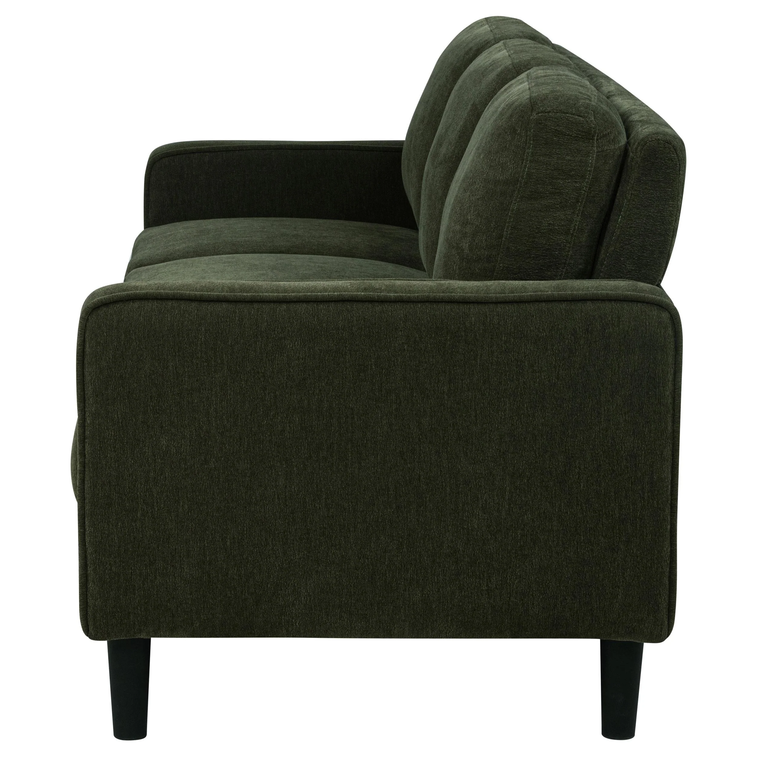 Ruth Matcha Green 77-inch Fabric Upholstered Track Arm Sofa - Image 4