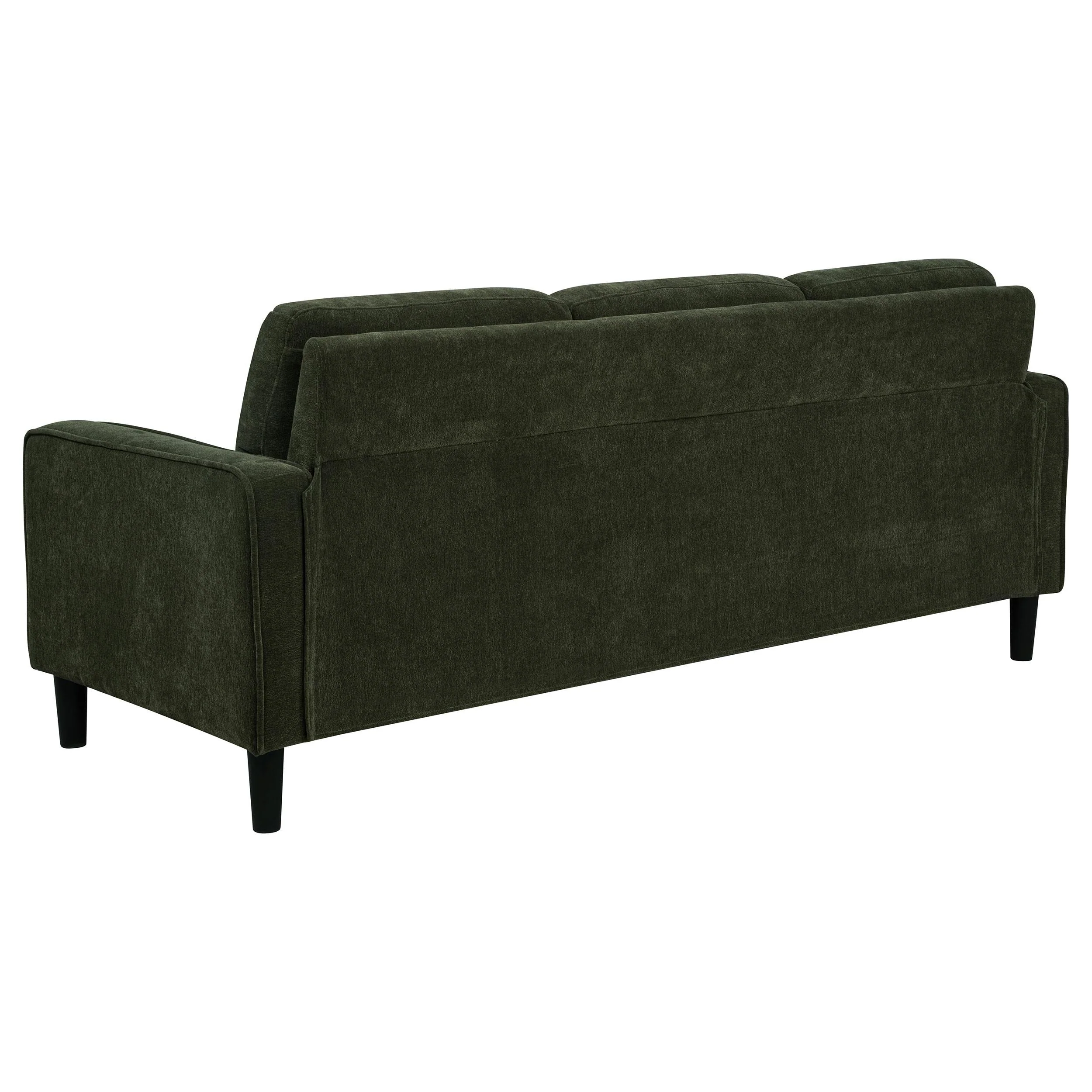 Ruth Matcha Green 77-inch Fabric Upholstered Track Arm Sofa - Image 5
