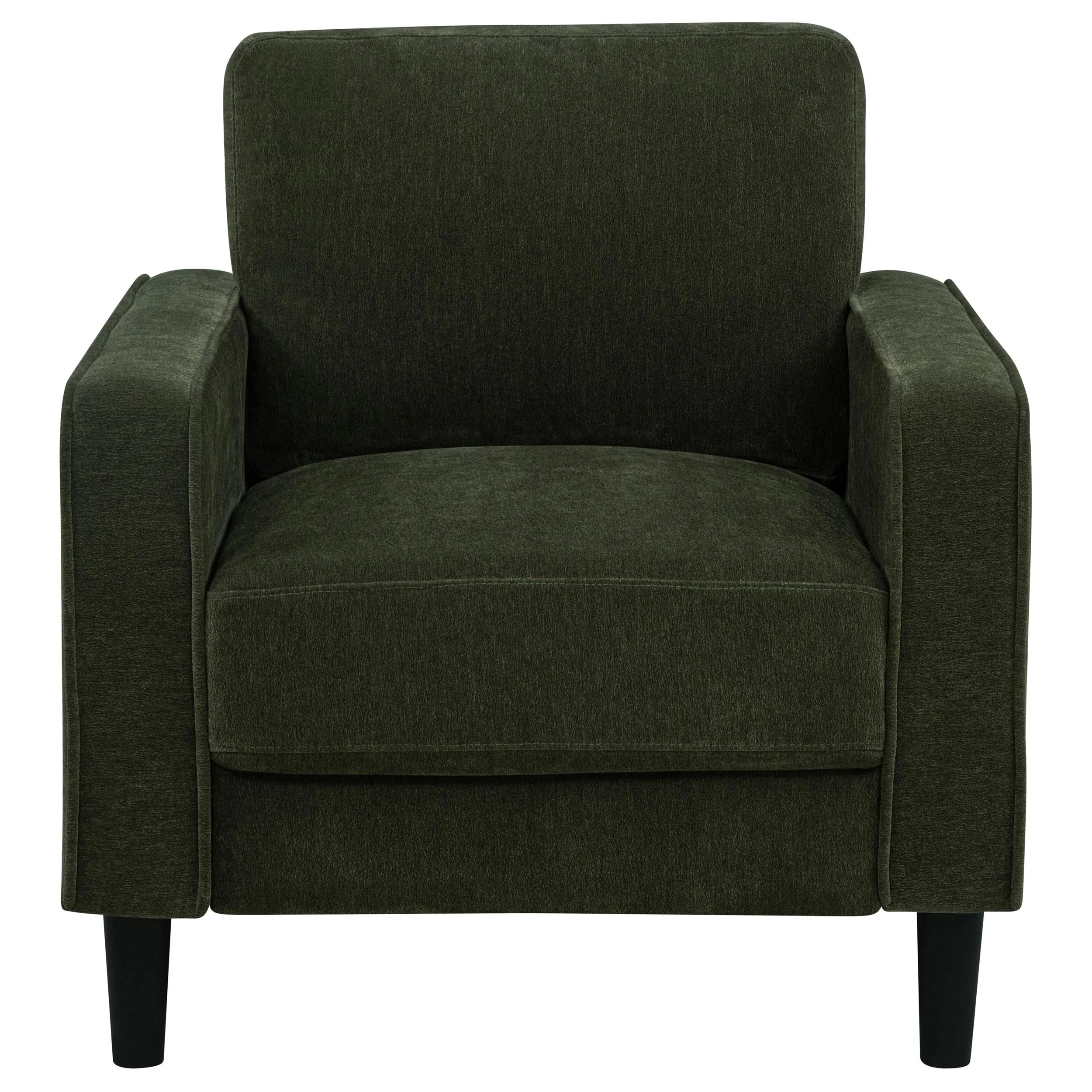 Ruth Matcha Green Fabric Upholstered Track Arm Accent Chair - Image 2