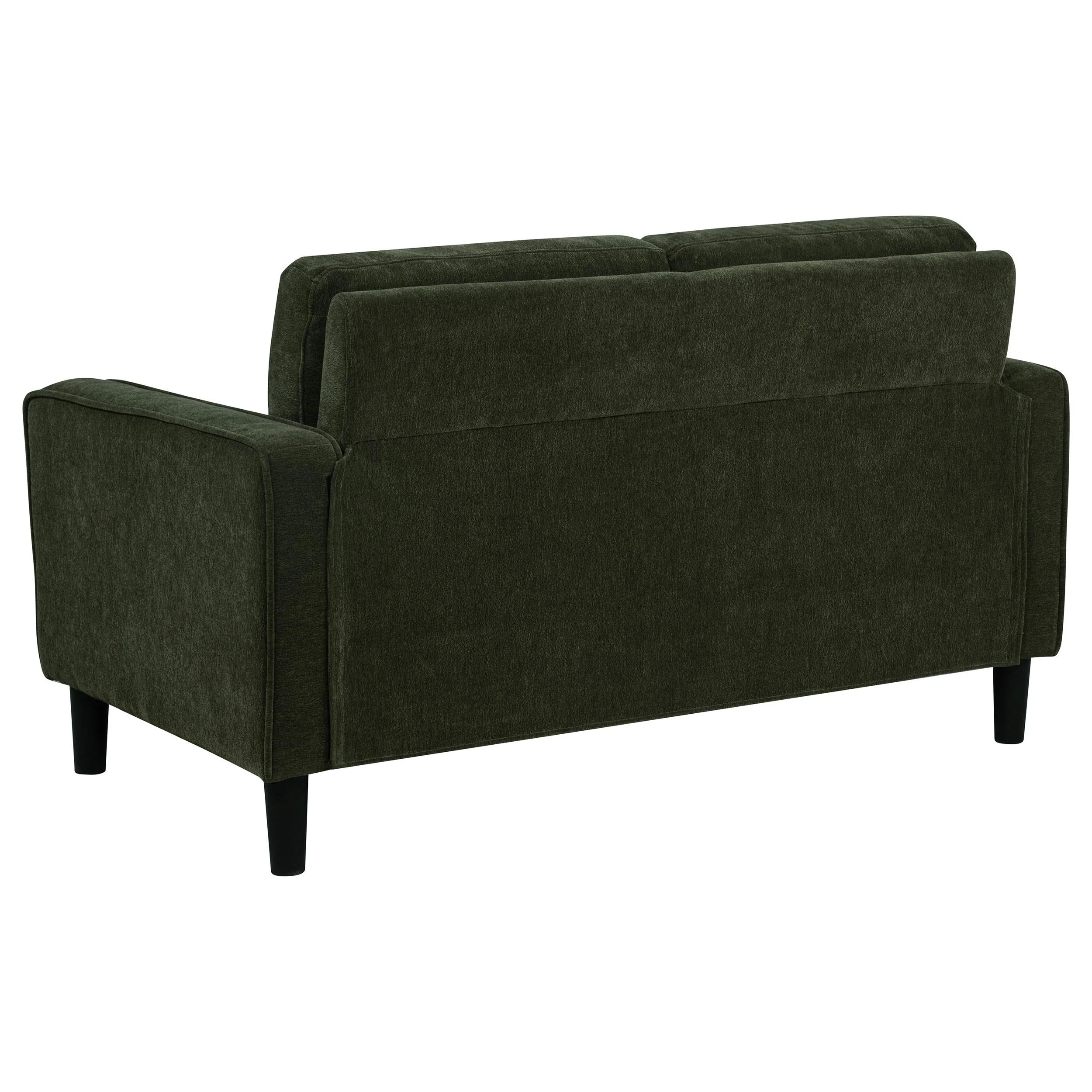 Ruth Matcha Green Fabric Upholstered Track Arm Loveseat - Image 5