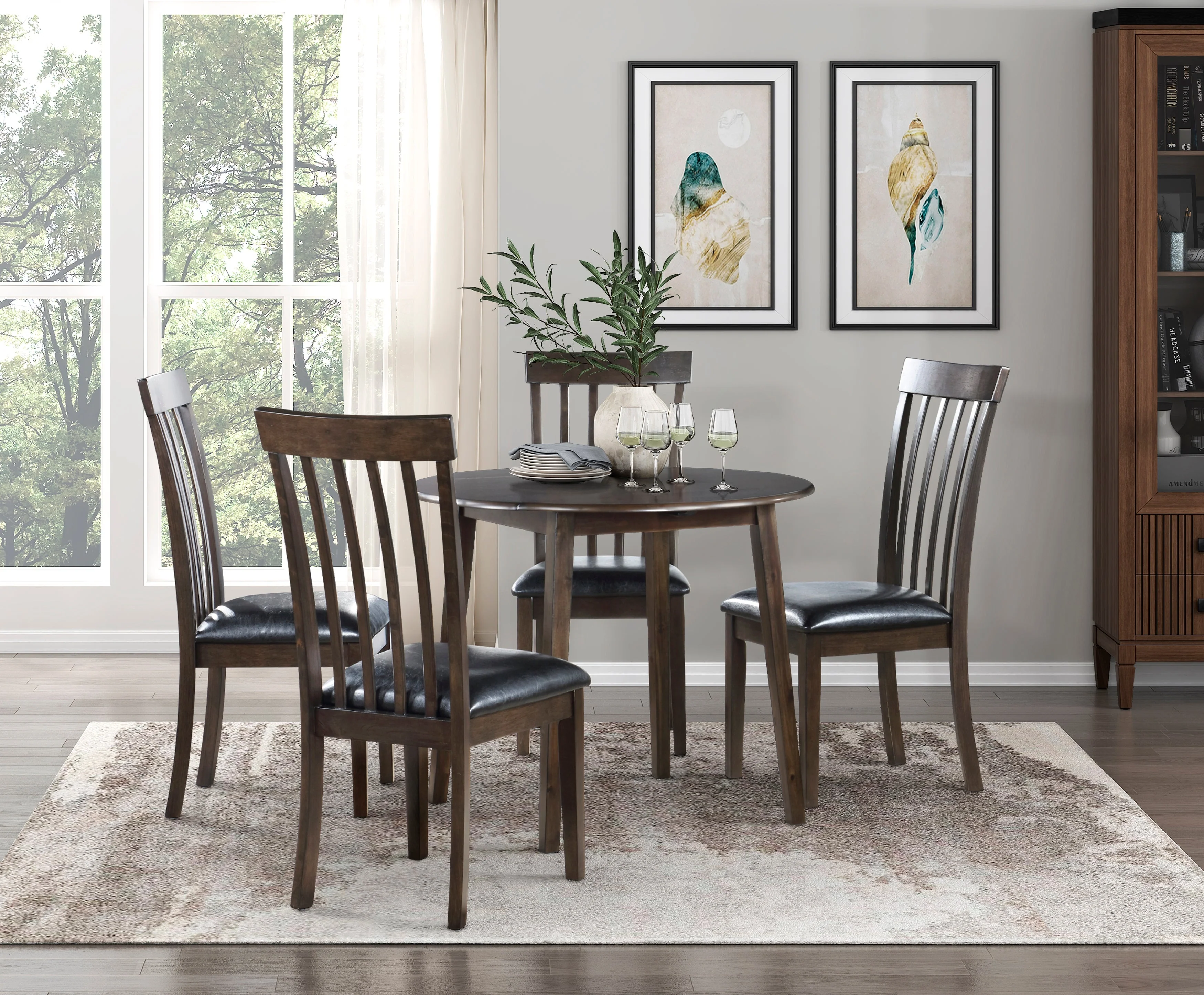 Rutland Espresso Dining Side Chair, Set of 2 - Image 2