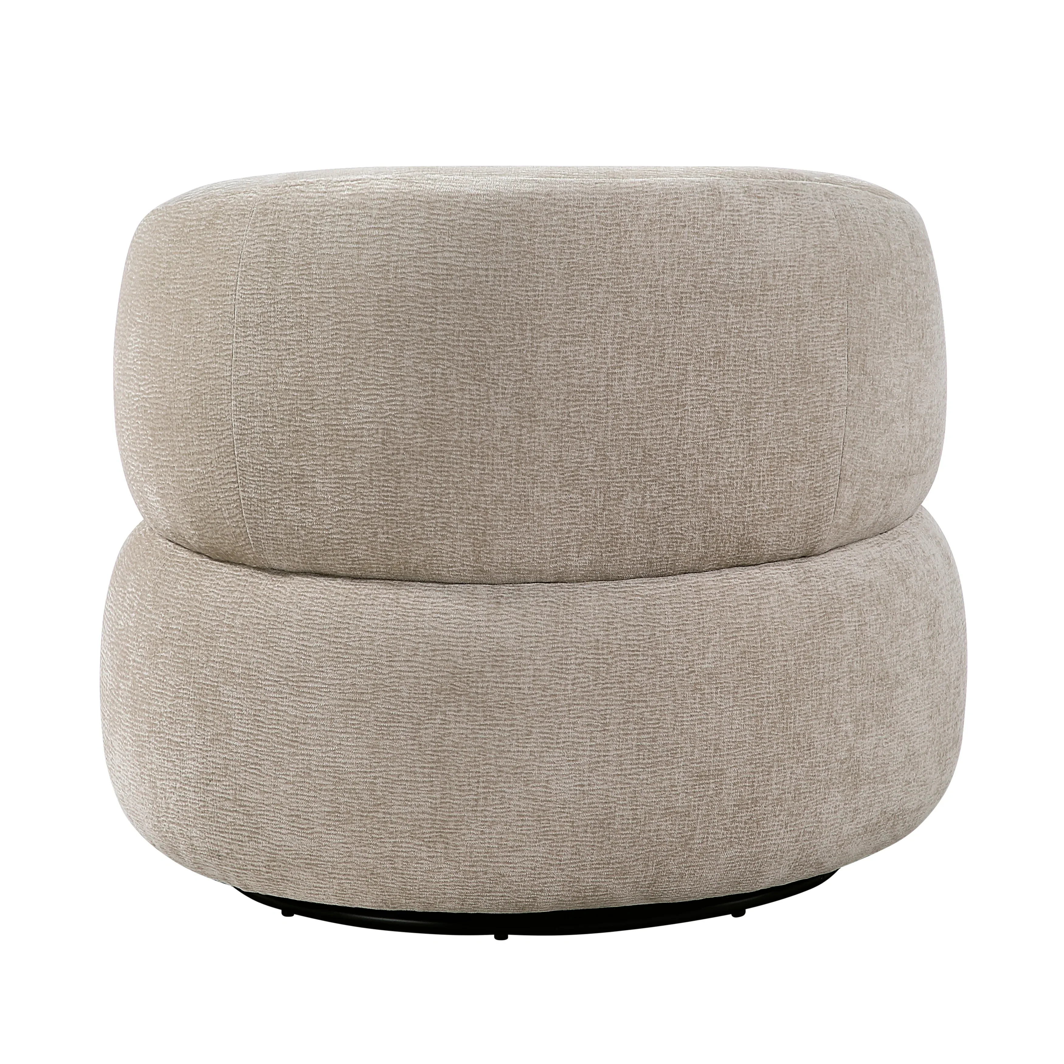 Ruvo Light Brown Swivel Accent Chair - Image 5