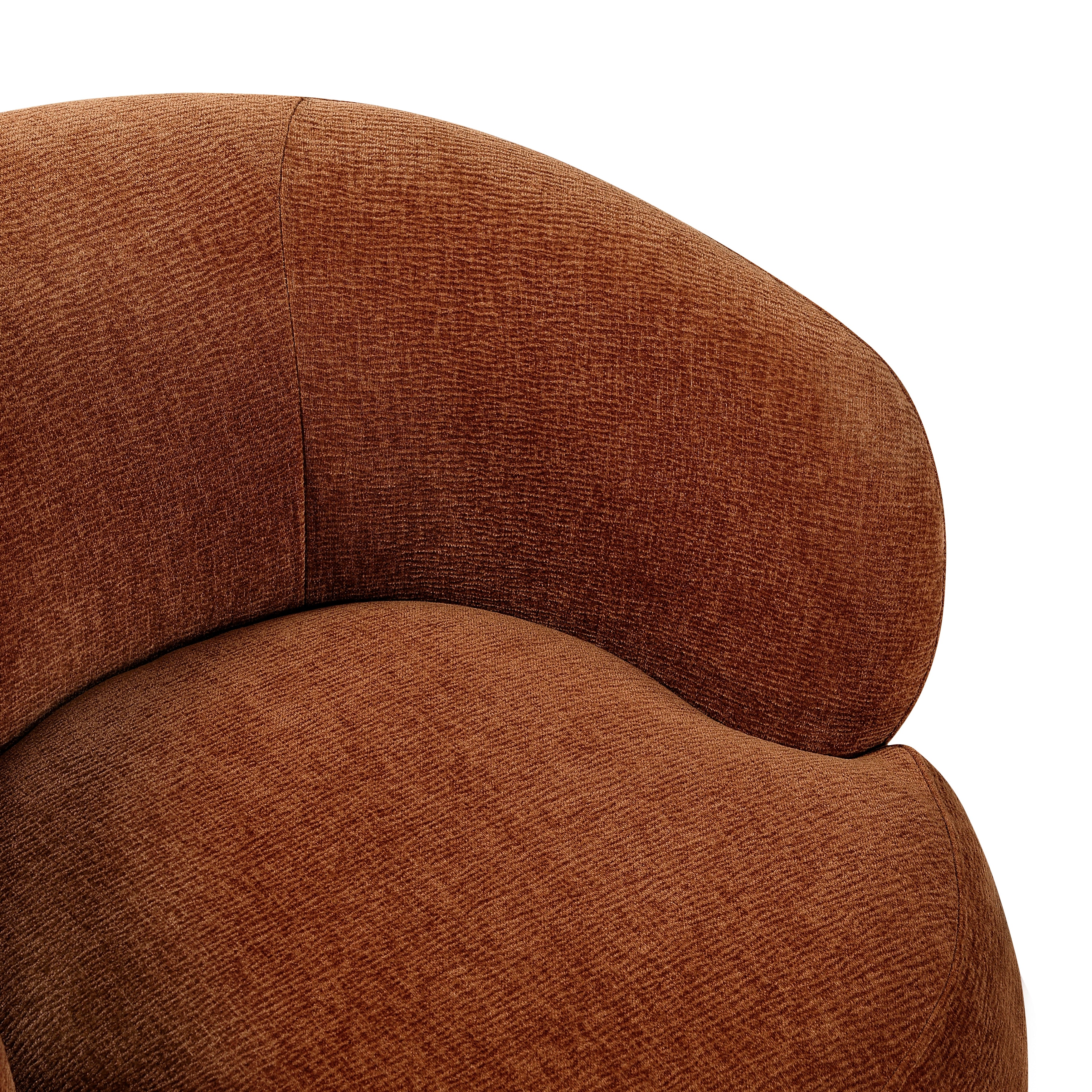 Ruvo Rusty Orange Swivel Accent Chair - Image 6