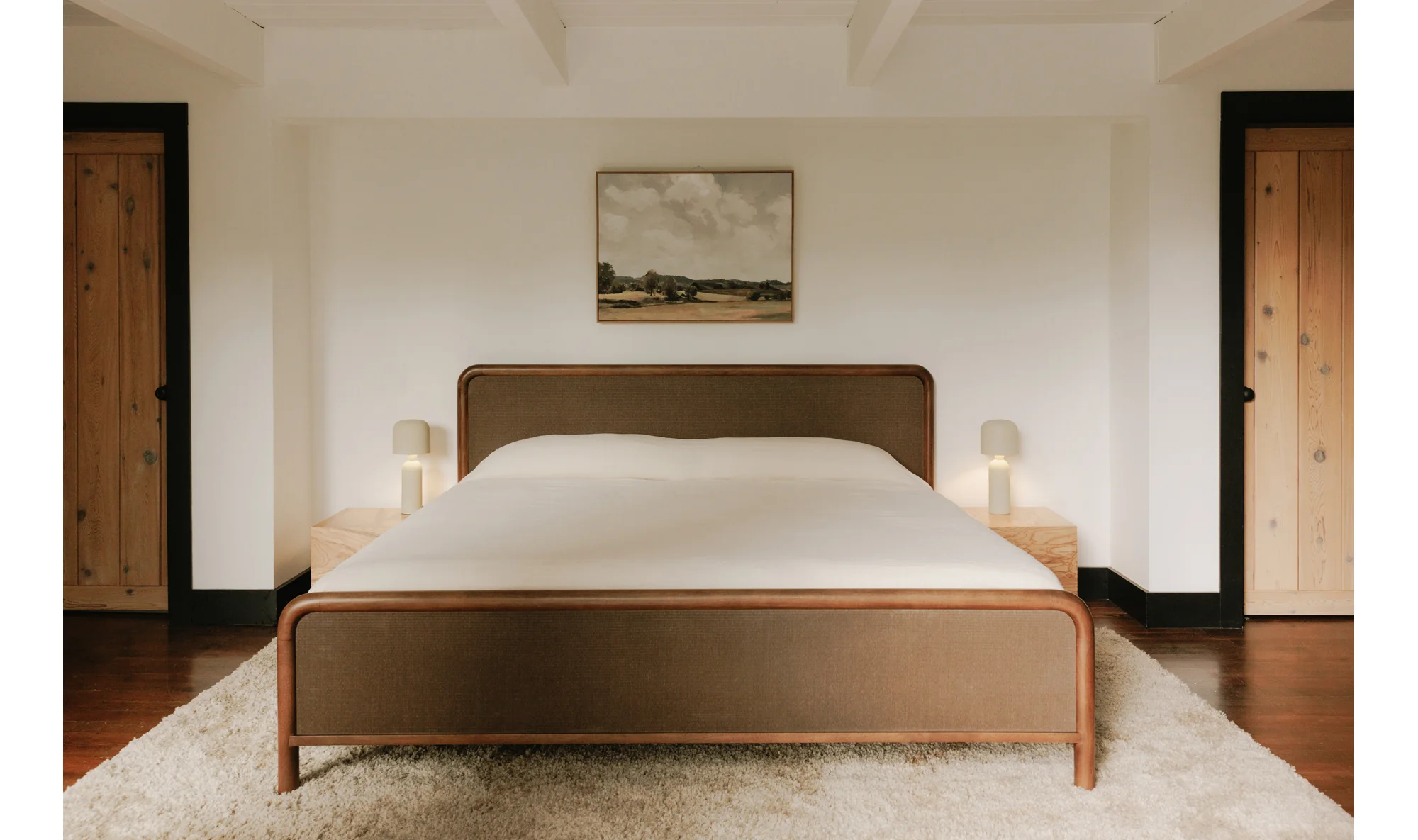 Rye Queen Bed Warm Brown - Image 2