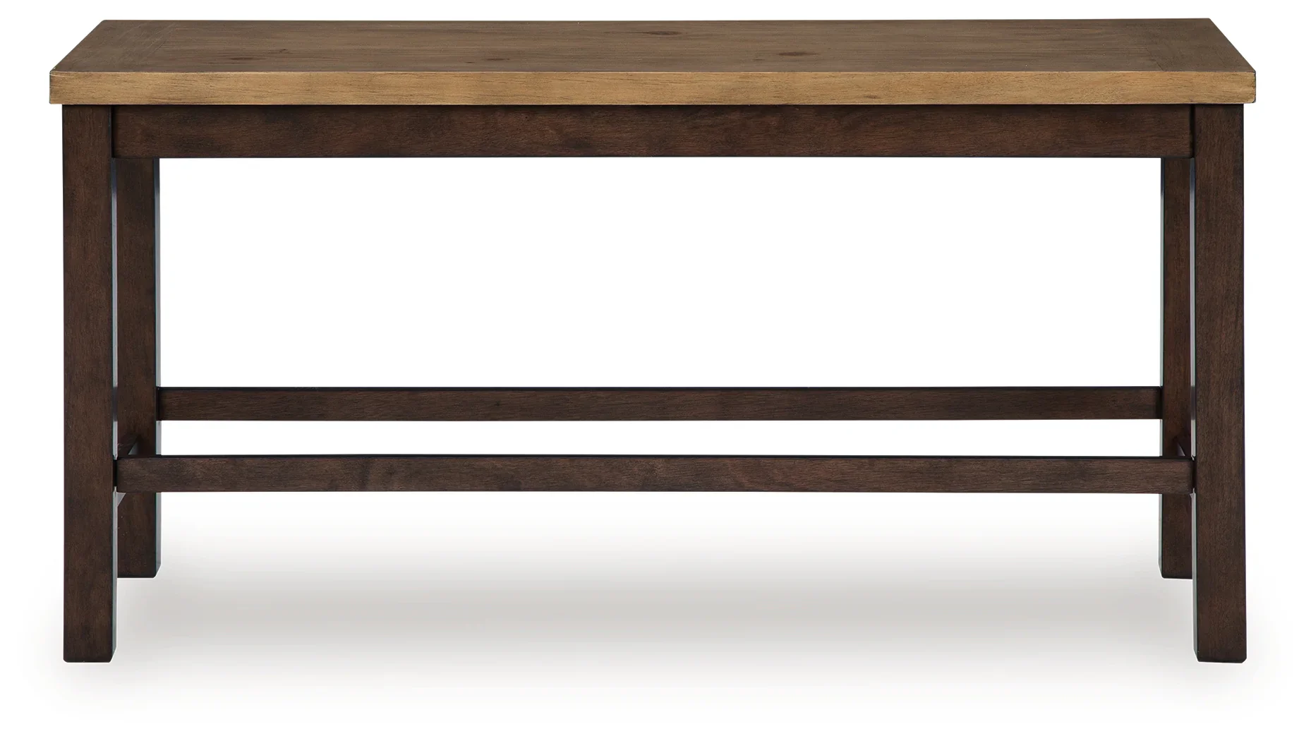Rylandeen Light Brown/Dark Brown Double Counter Height Bench - Image 2