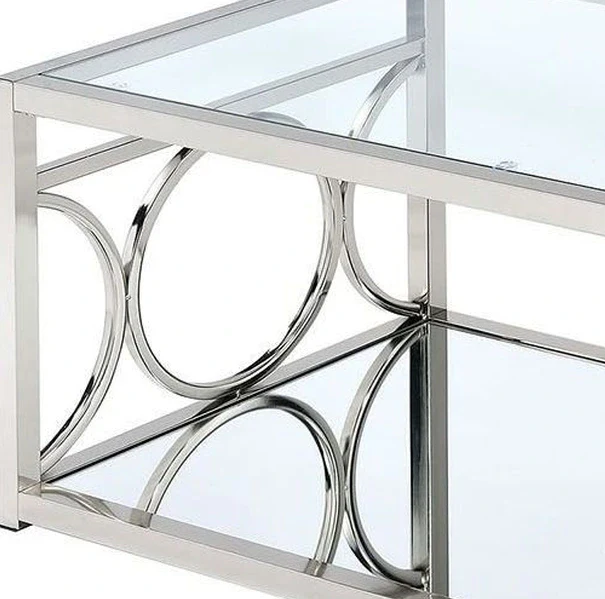 Rylee Chrome Coffee Table - Image 2
