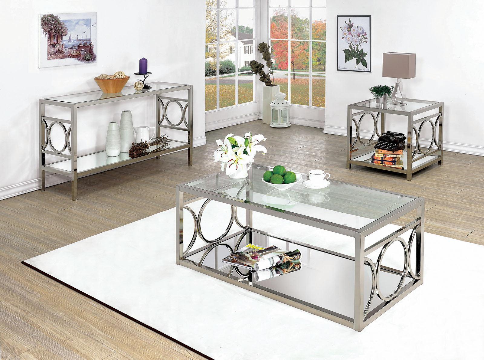 Rylee Chrome Coffee Table - Image 3