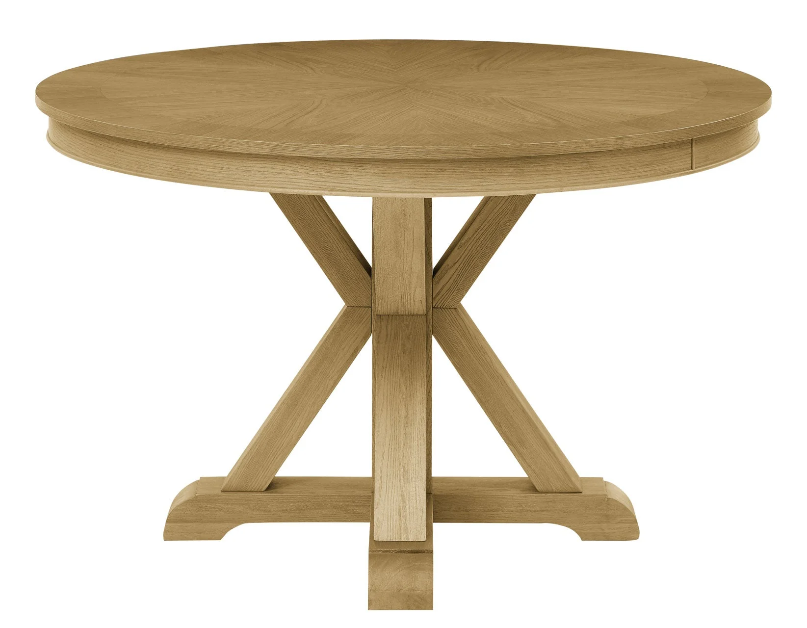 Rylie 48-inch Round Dining Table, Natural Finish - Image 3