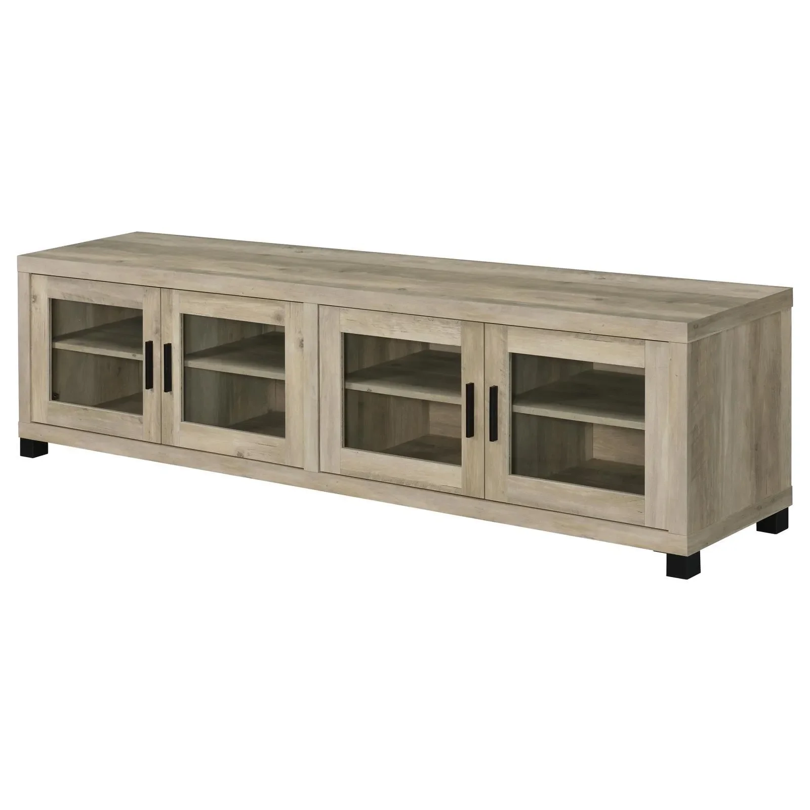 Sachin Rectangular TV Console with Glass Doors - Image 5
