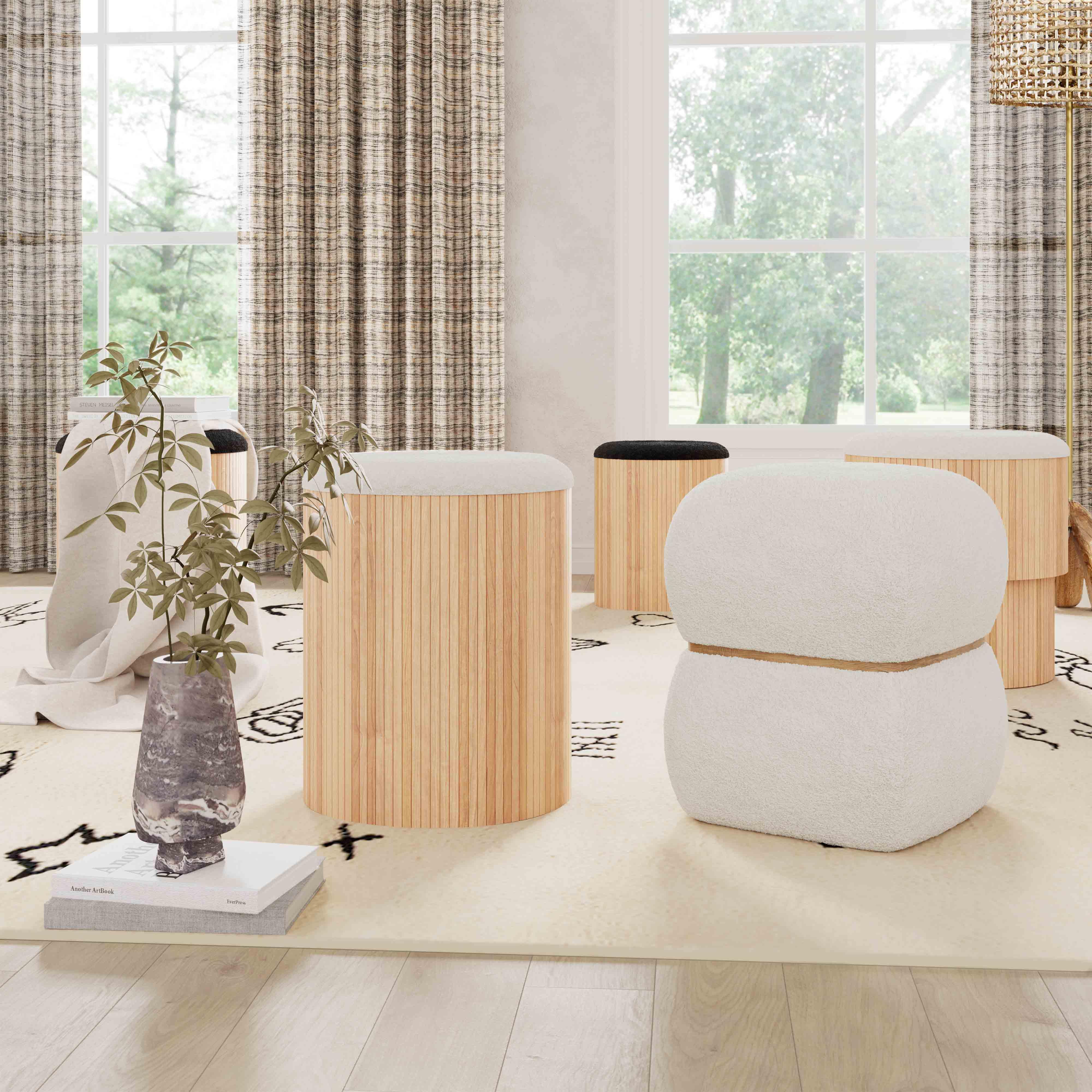 Sagano Tiered Storage Ottoman - Image 2