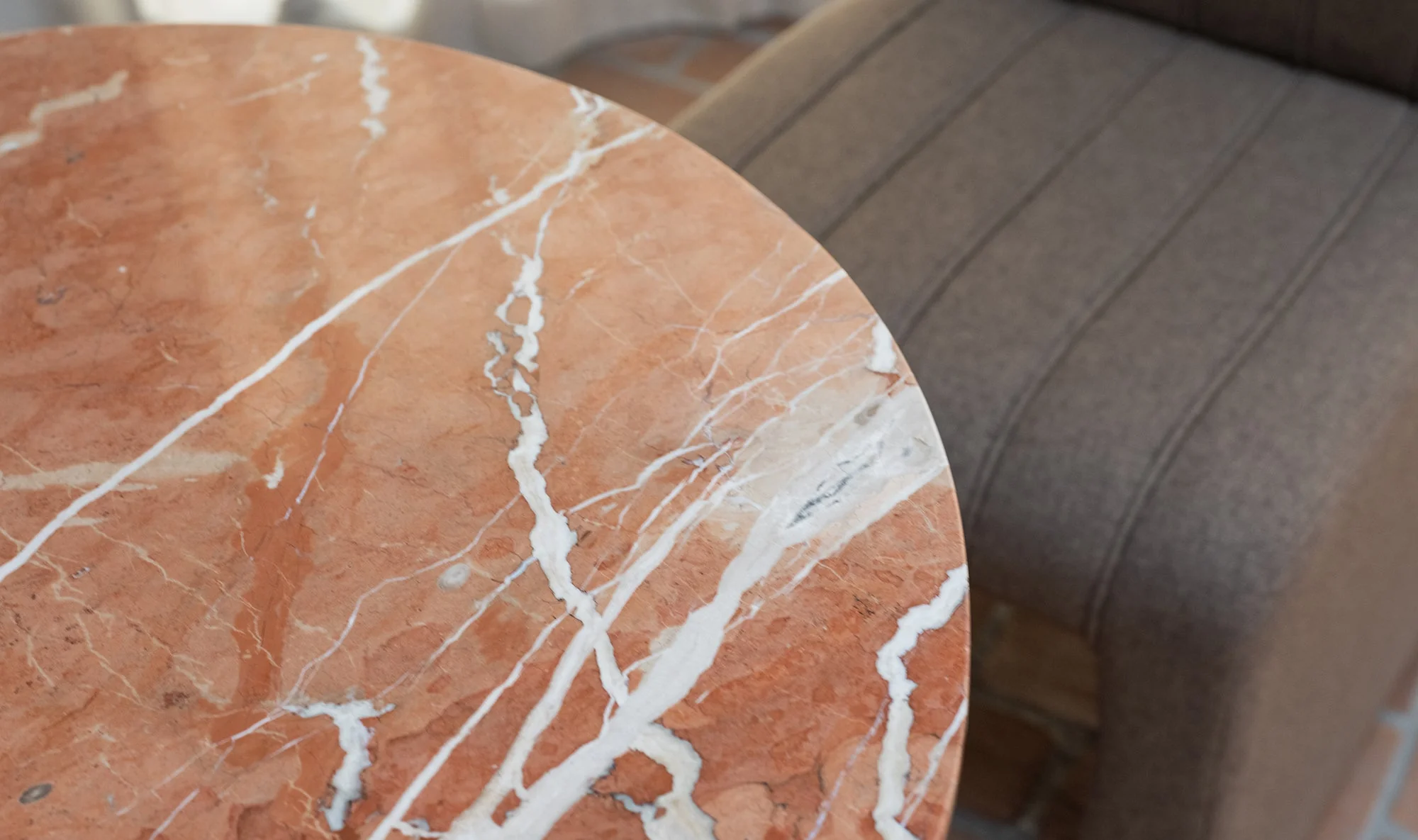 Sage Cafe Table Rosso Alicante Red Marble - Image 3