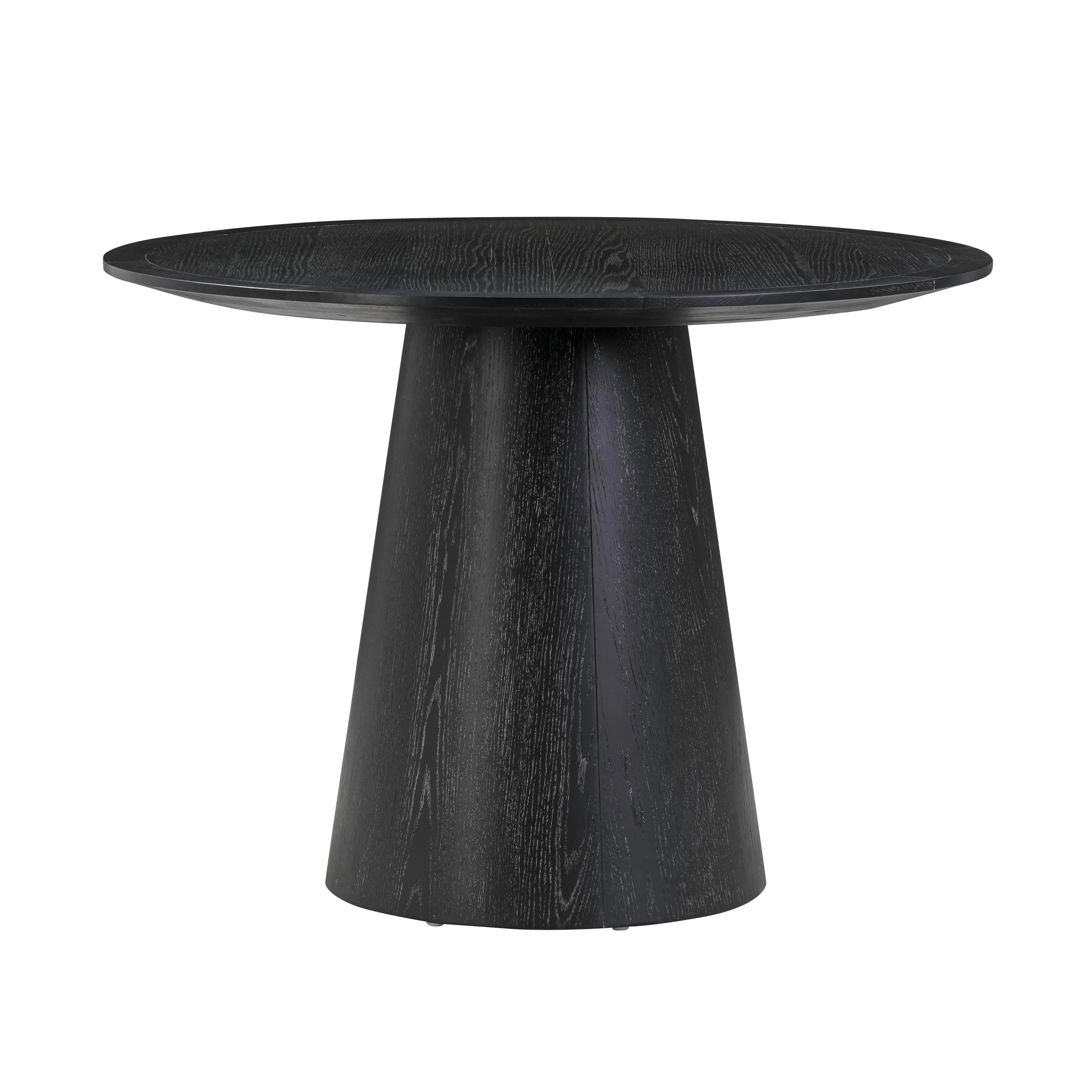 Sahara Black Oak 41" Round Dining Table - Image 3