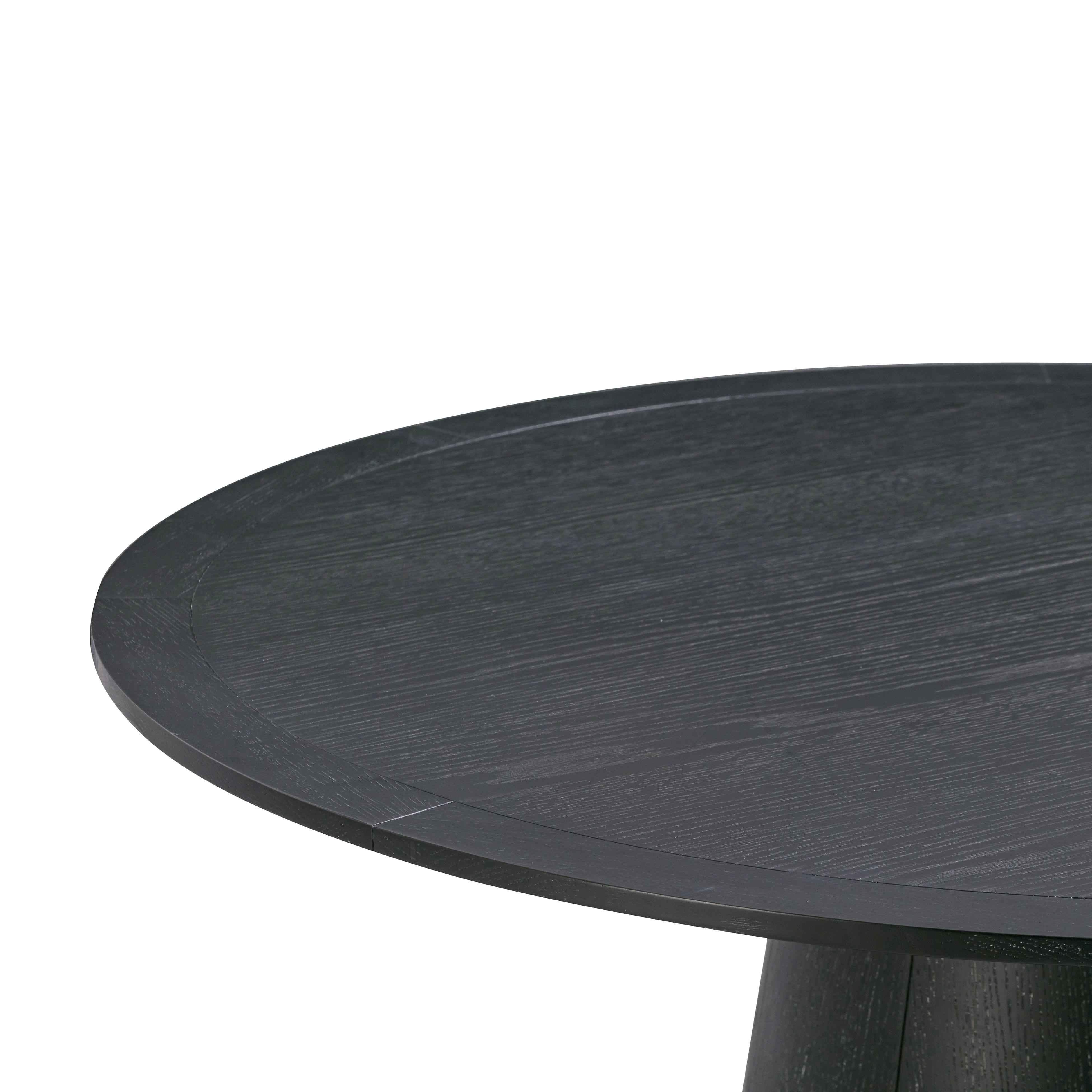 Sahara Round Oak Dining Table (41"-60") - Image 11