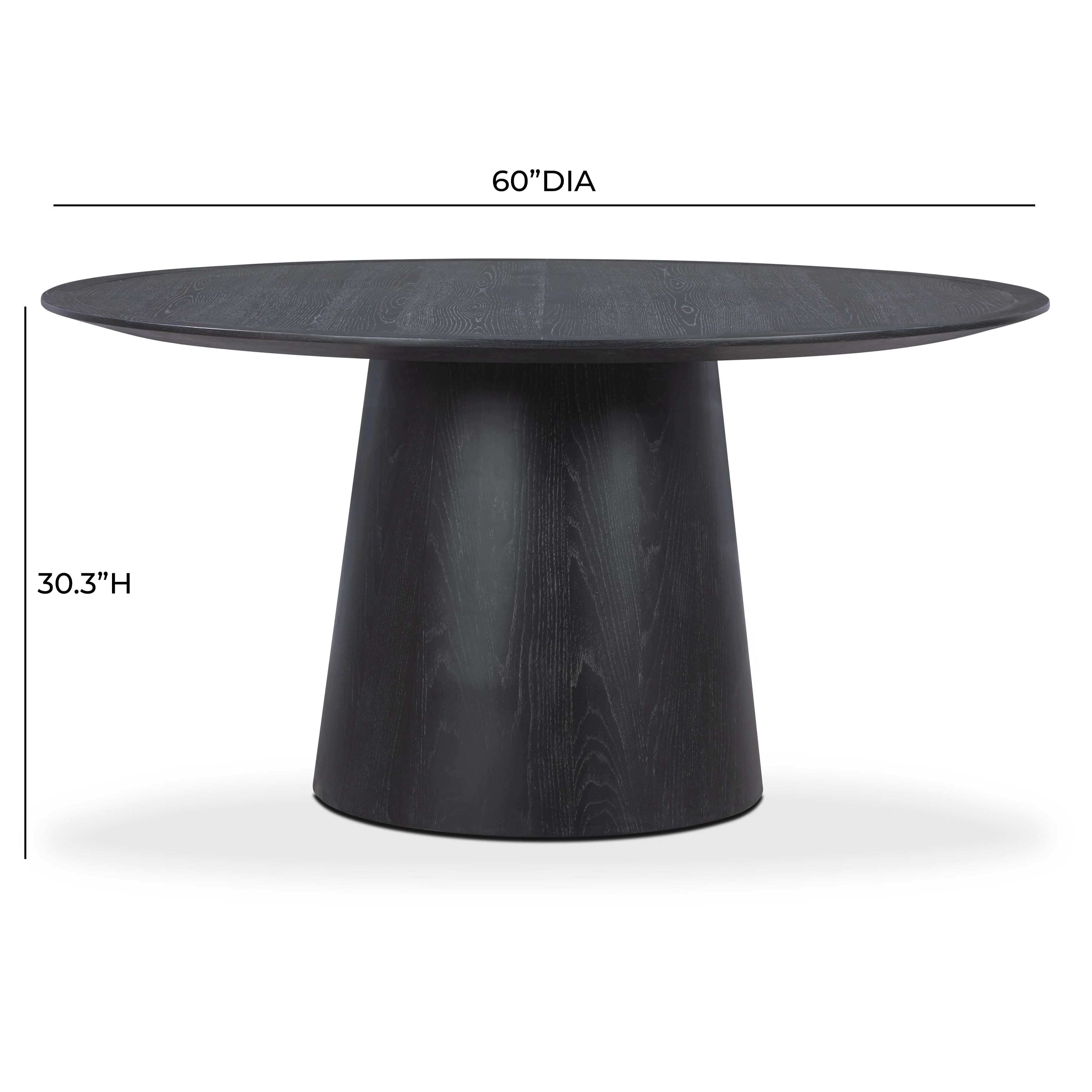 Sahara Round Oak Dining Table (41"-60") - Image 22