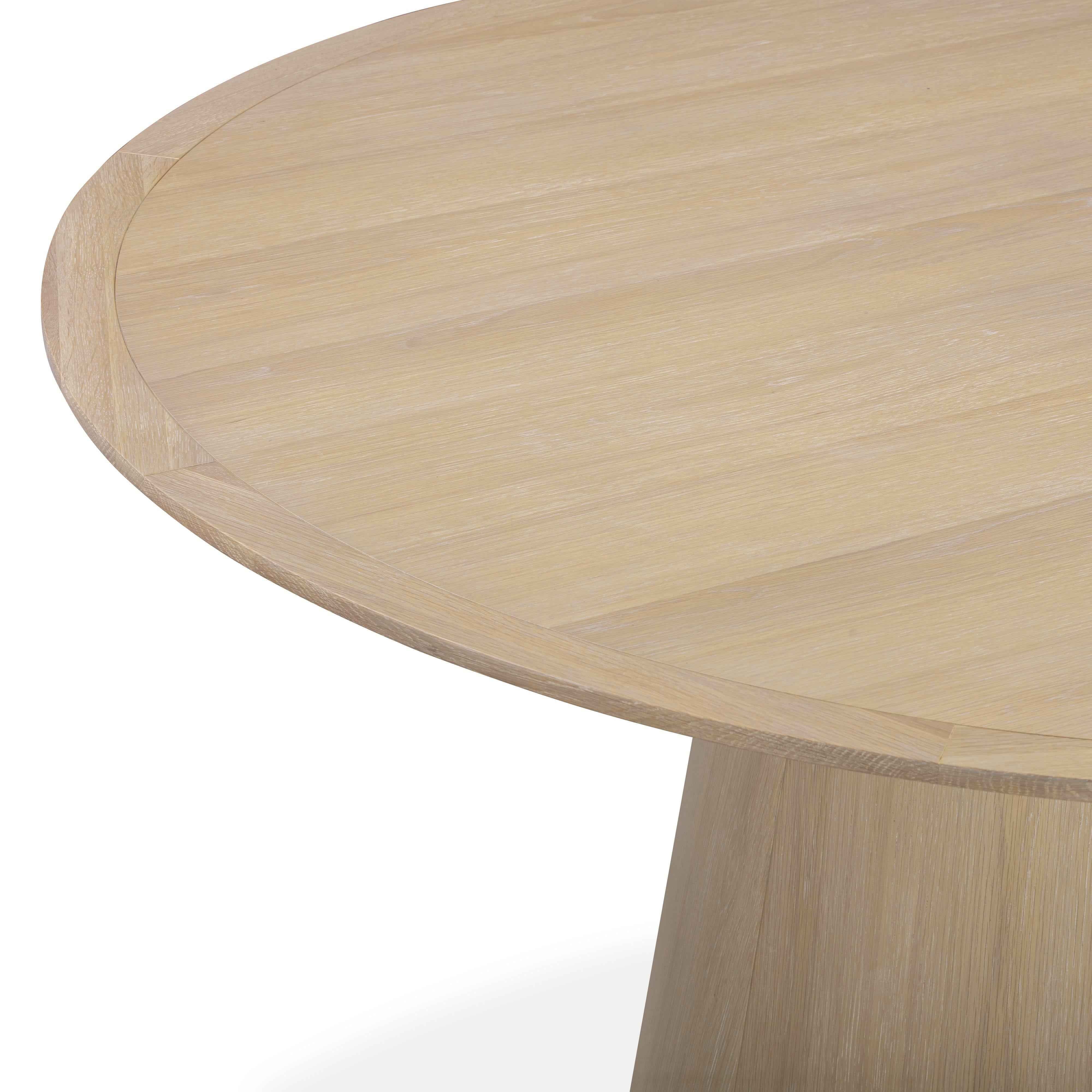 Sahara Round Oak Dining Table (41"-60") - Image 27