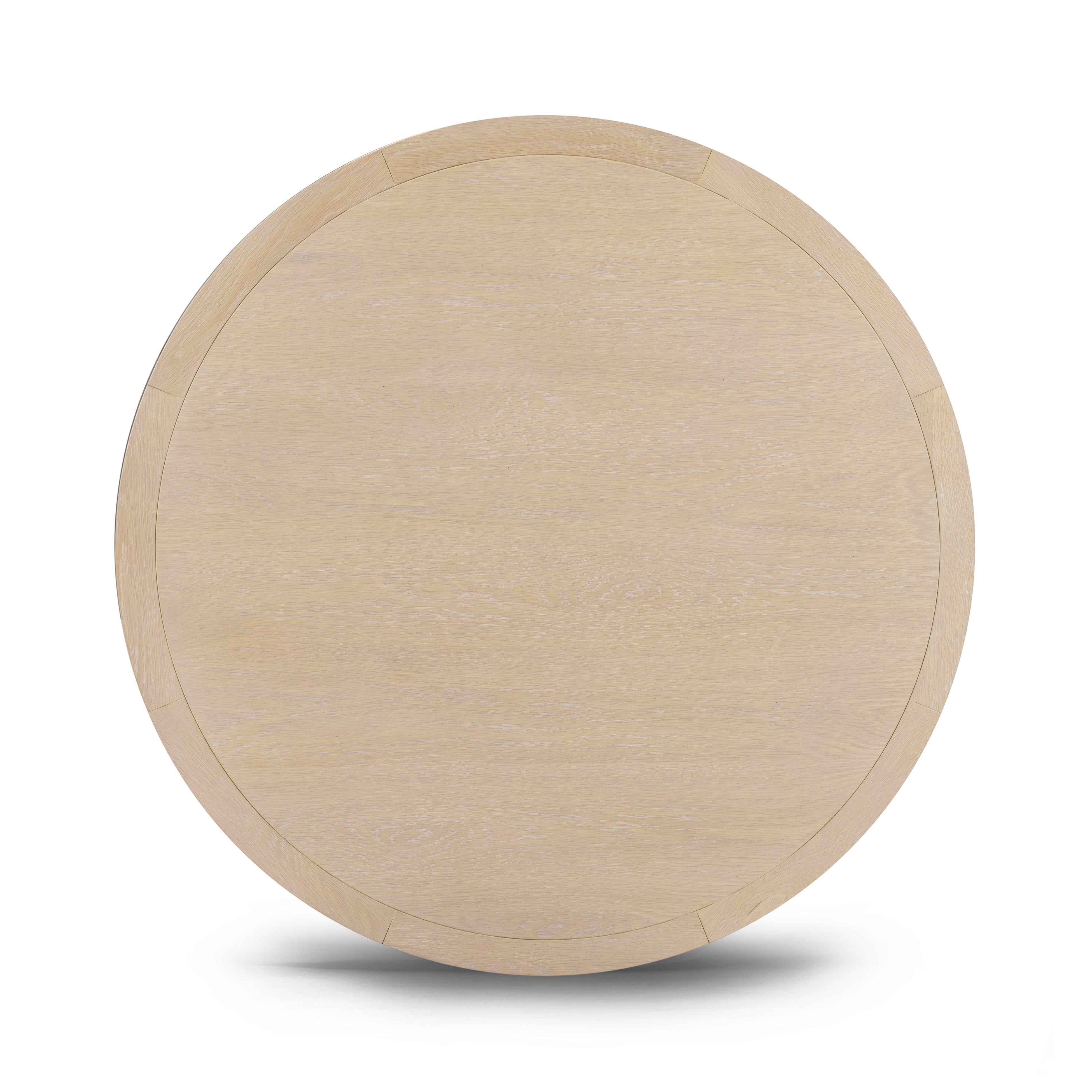 Sahara Round Oak Dining Table (41"-60") - Image 4