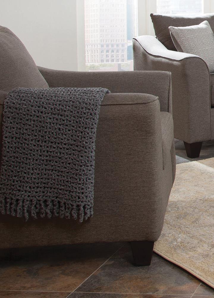 Salizar Flared Arm Chair Gray - Image 3