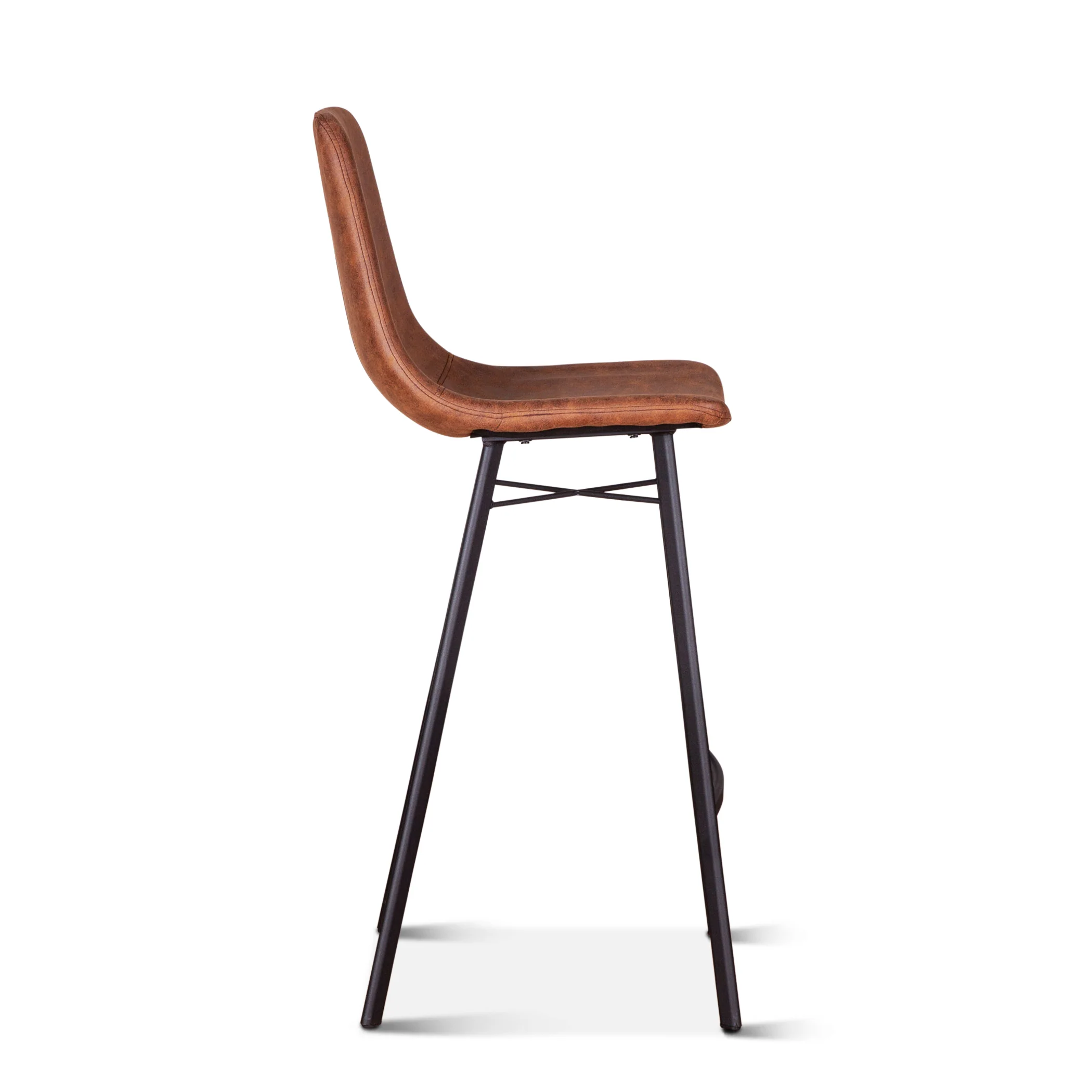 Sam 18" Bar Chair in Trapper Brown Microfiber - Image 6