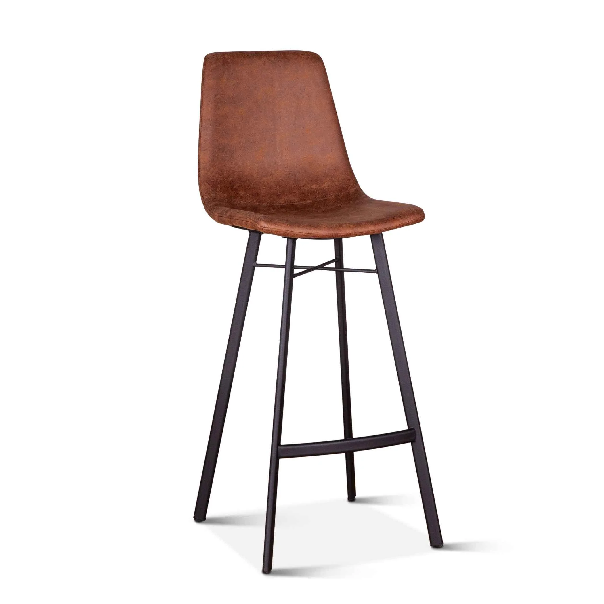 Sam 18" Bar Chair in Trapper Brown Microfiber - Image 8