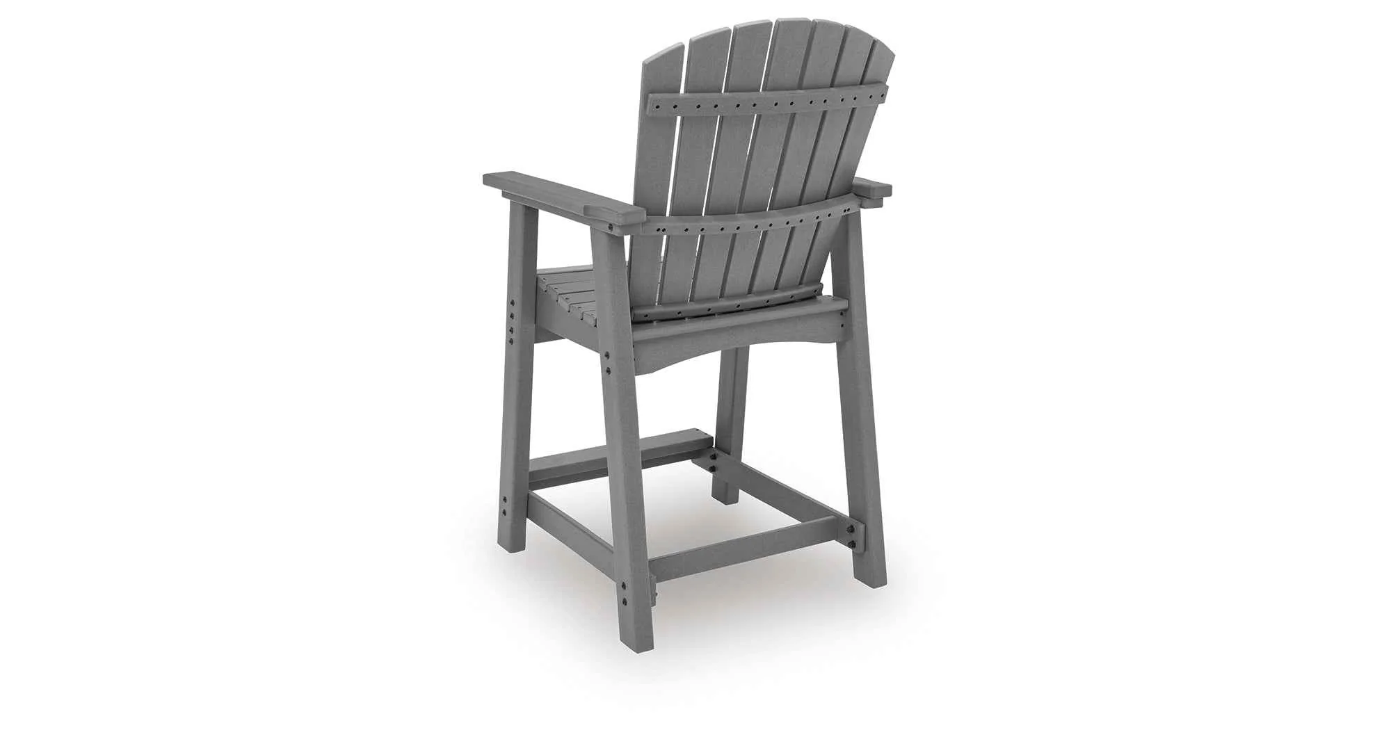 Sanctuary Beach Dark Gray Outdoor Counter Height Bar Stool (Set of 2) - Image 10