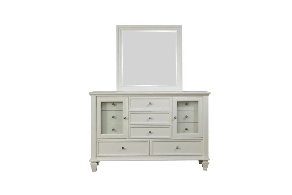 Sandy Beach White Rectangular Mirror - Image 5