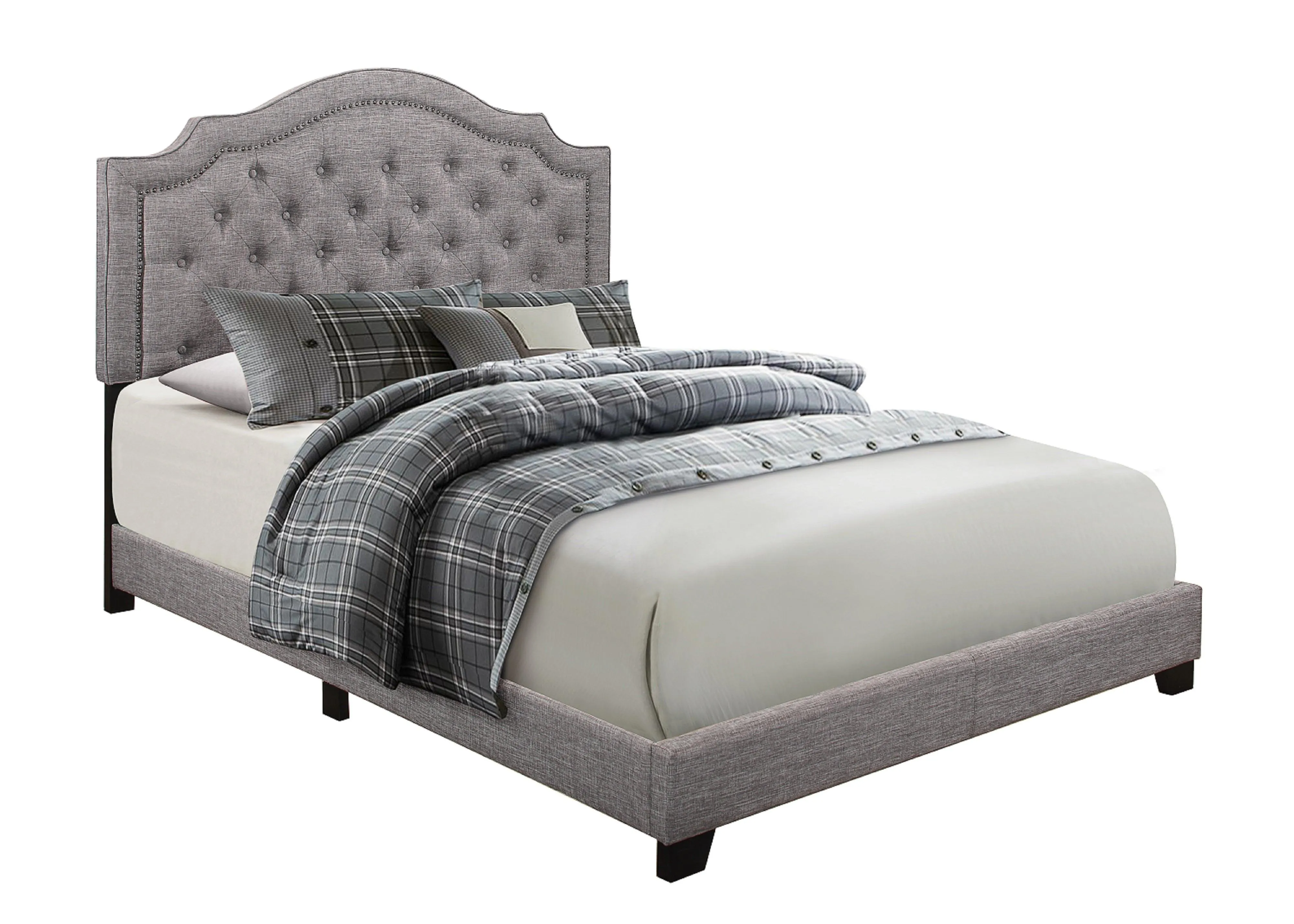 Sandy Gray Queen Upholstered Bed - Image 3