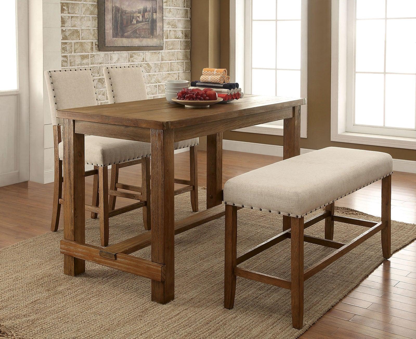 Sania Rustic Oak Counter Ht. Table - Image 4